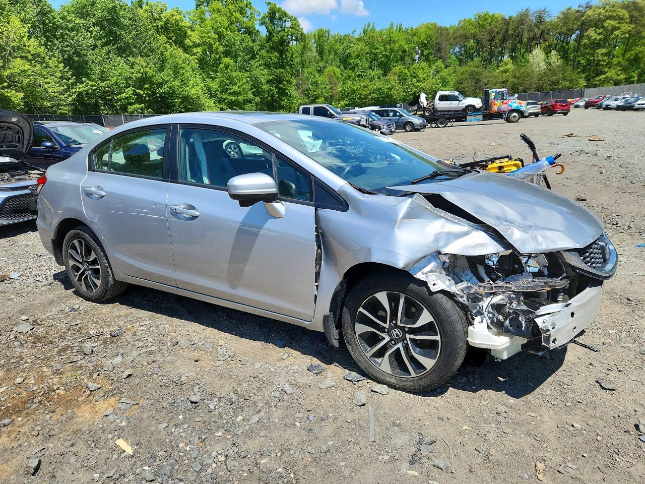 2014 Honda Civic Ex Silver vin: 19XFB2F85EE028694