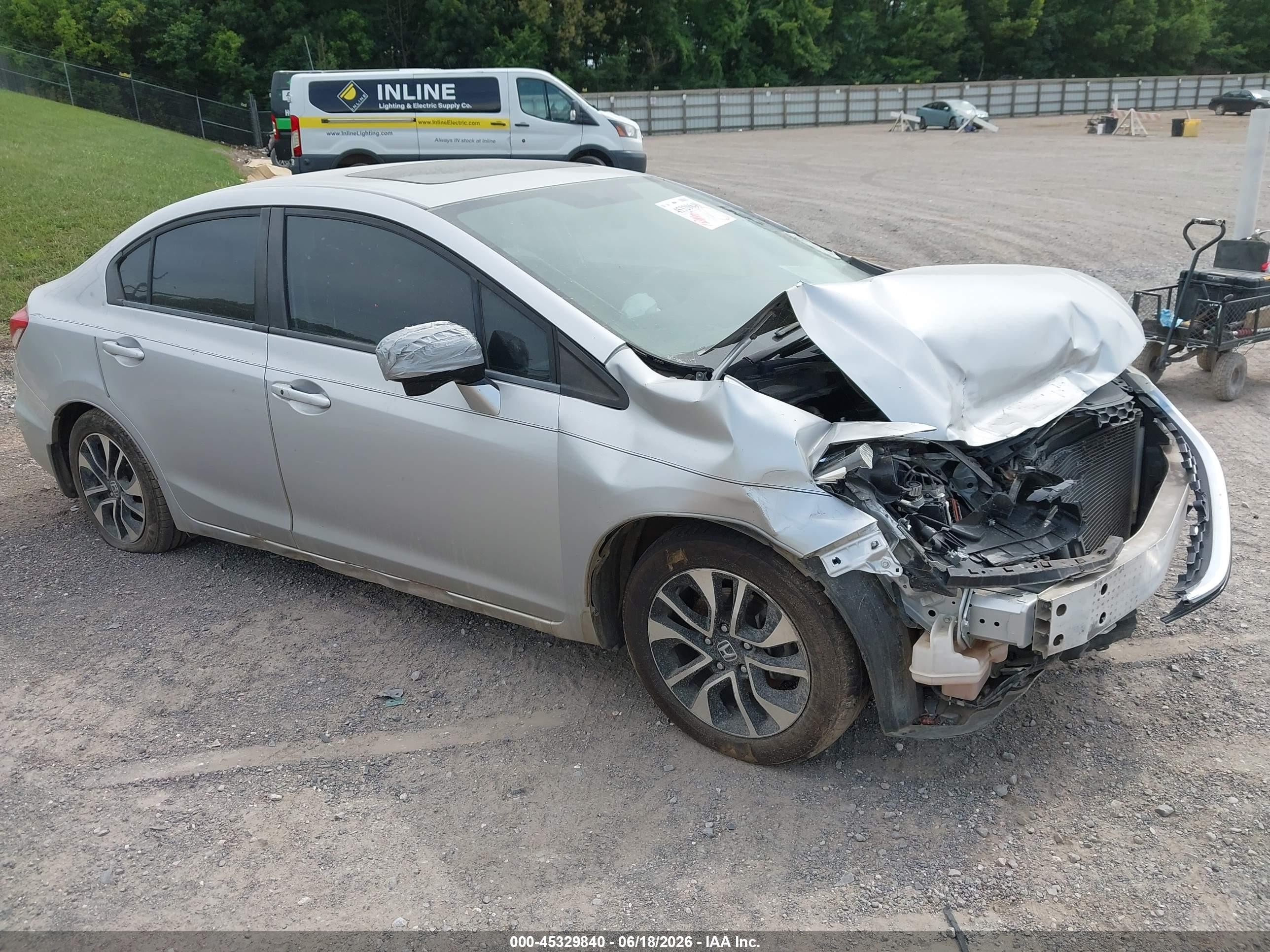 2014 Honda Civic Ex Silver vin: 19XFB2F85EE033099