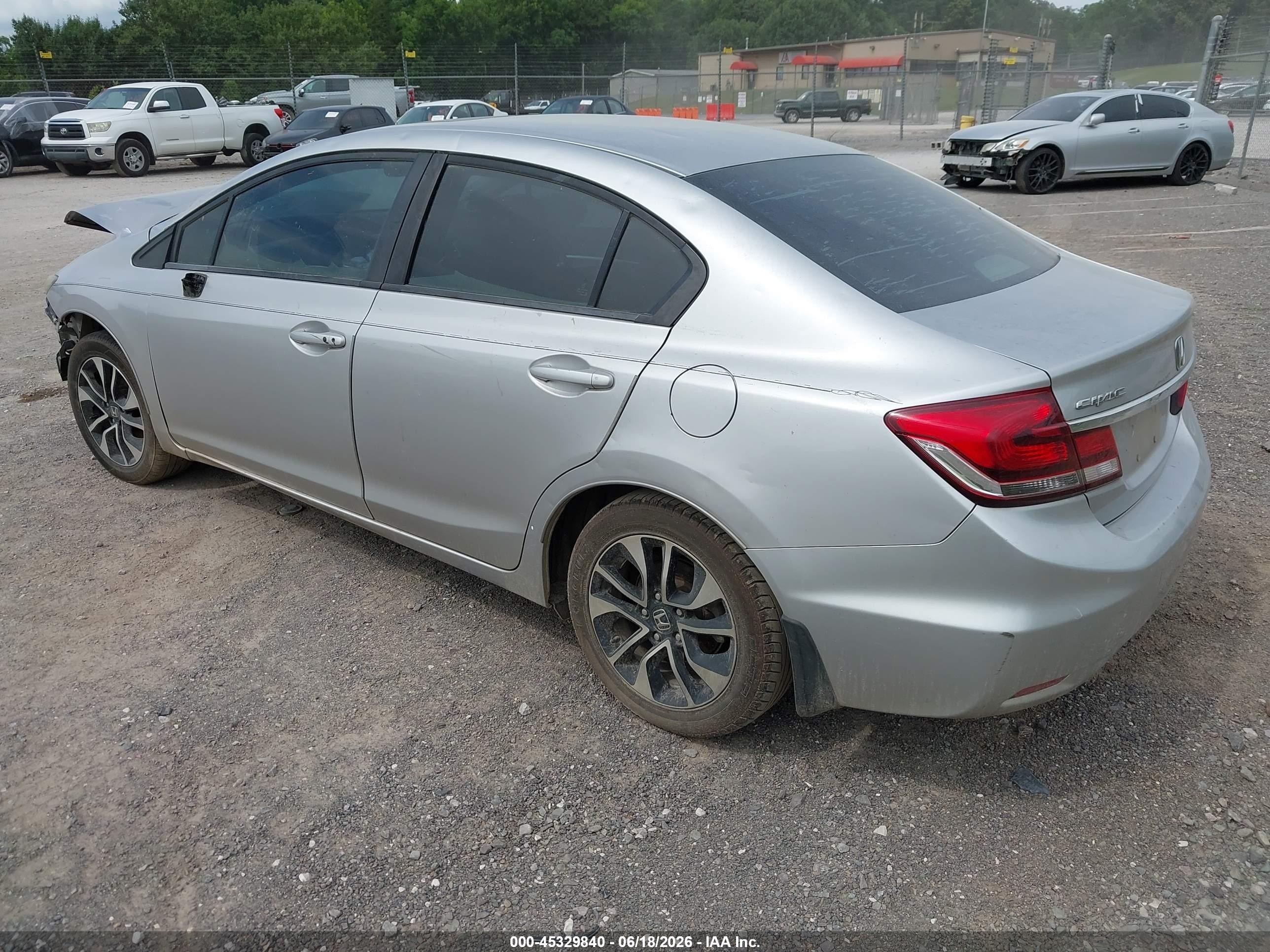 2014 Honda Civic Ex Silver vin: 19XFB2F85EE033099