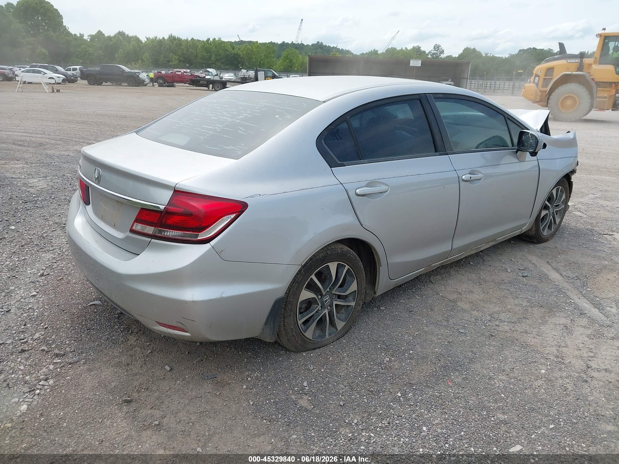 2014 Honda Civic Ex Silver vin: 19XFB2F85EE033099