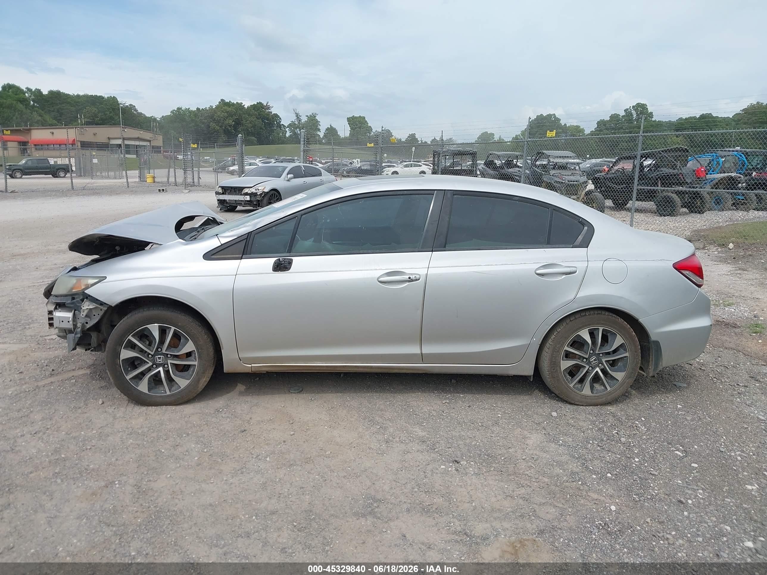 2014 Honda Civic Ex Silver vin: 19XFB2F85EE033099