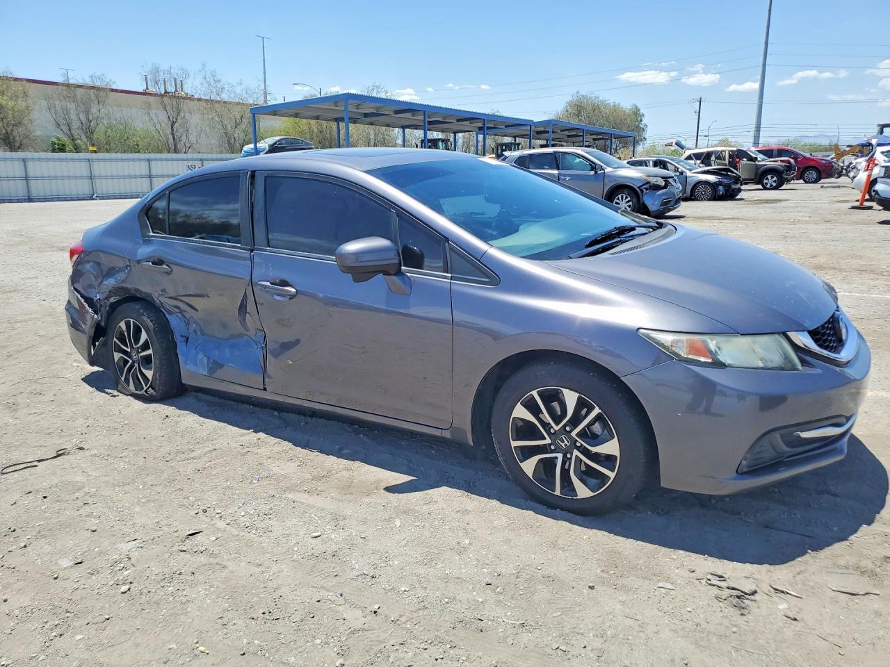 2014 Honda Civic Ex Gray vin: 19XFB2F85EE056768