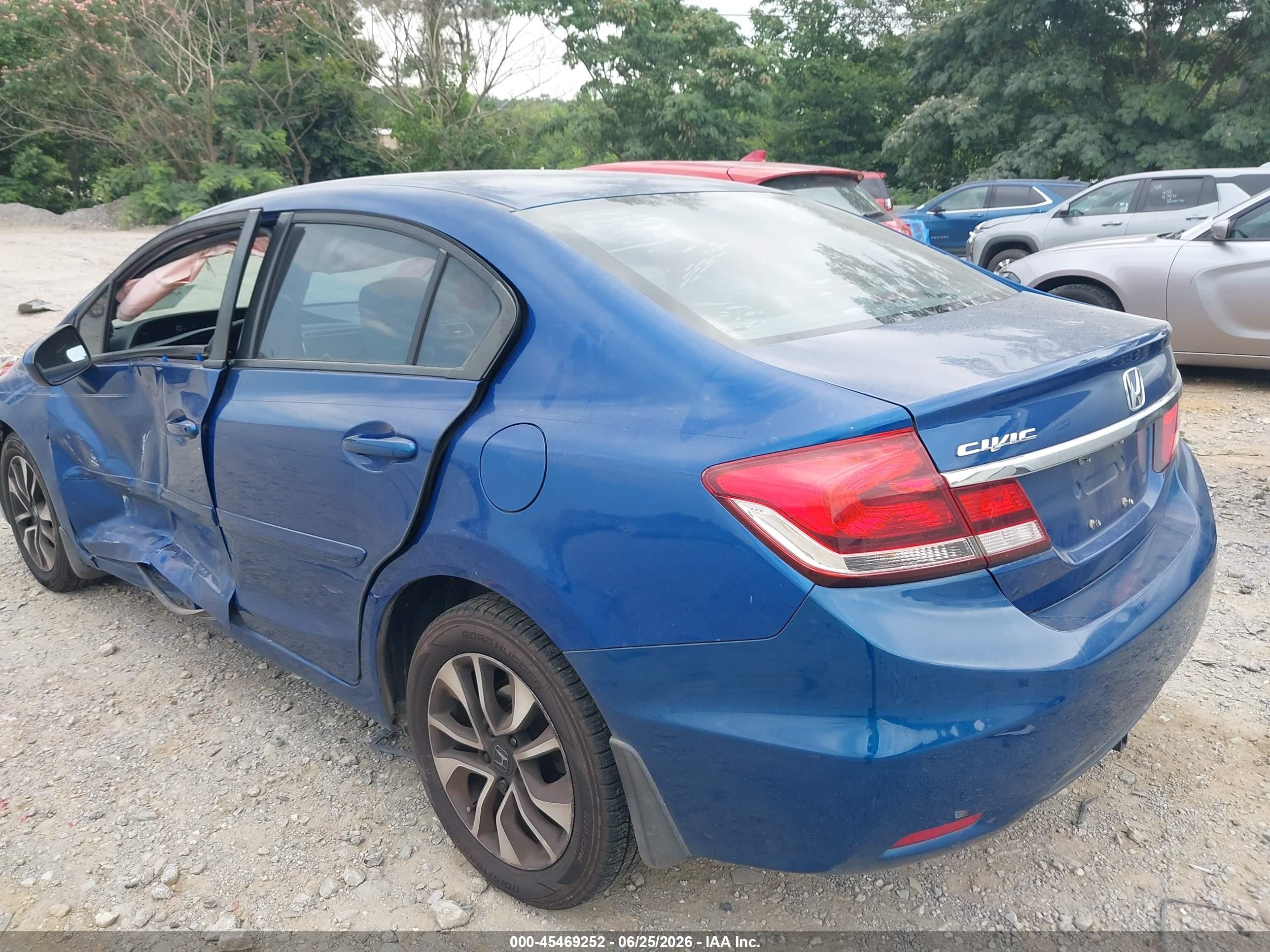 2014 Honda Civic Ex Blue vin: 19XFB2F85EE067687