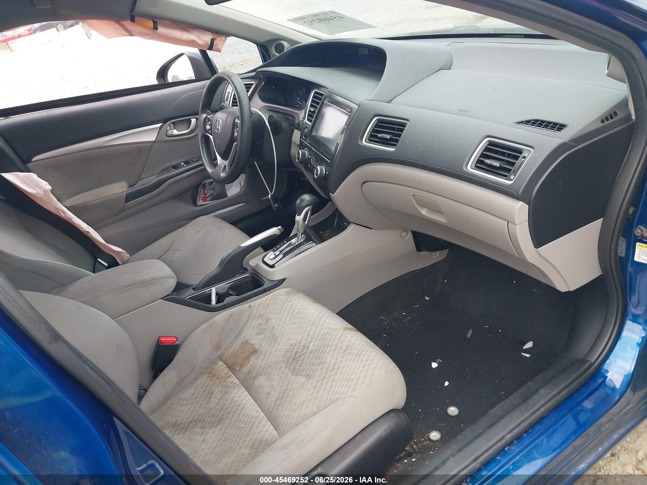 2014 Honda Civic Ex Blue vin: 19XFB2F85EE067687