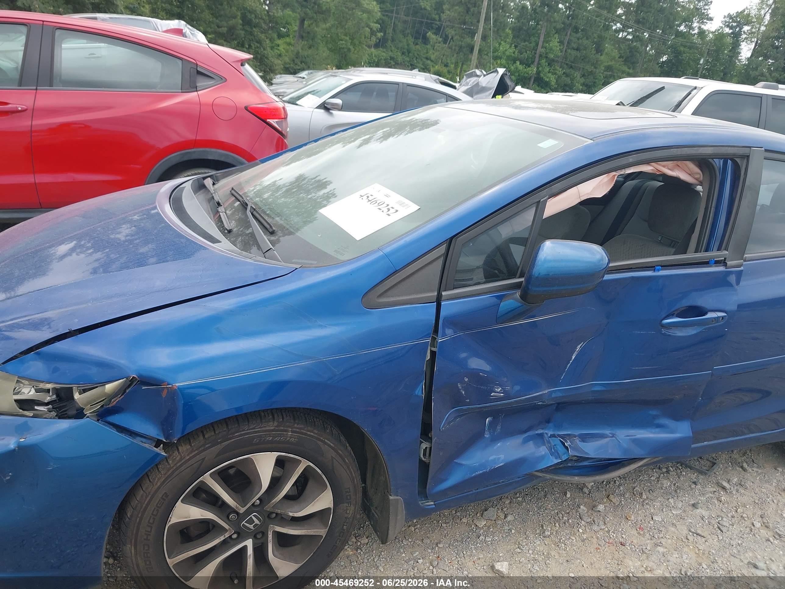 2014 Honda Civic Ex Blue vin: 19XFB2F85EE067687