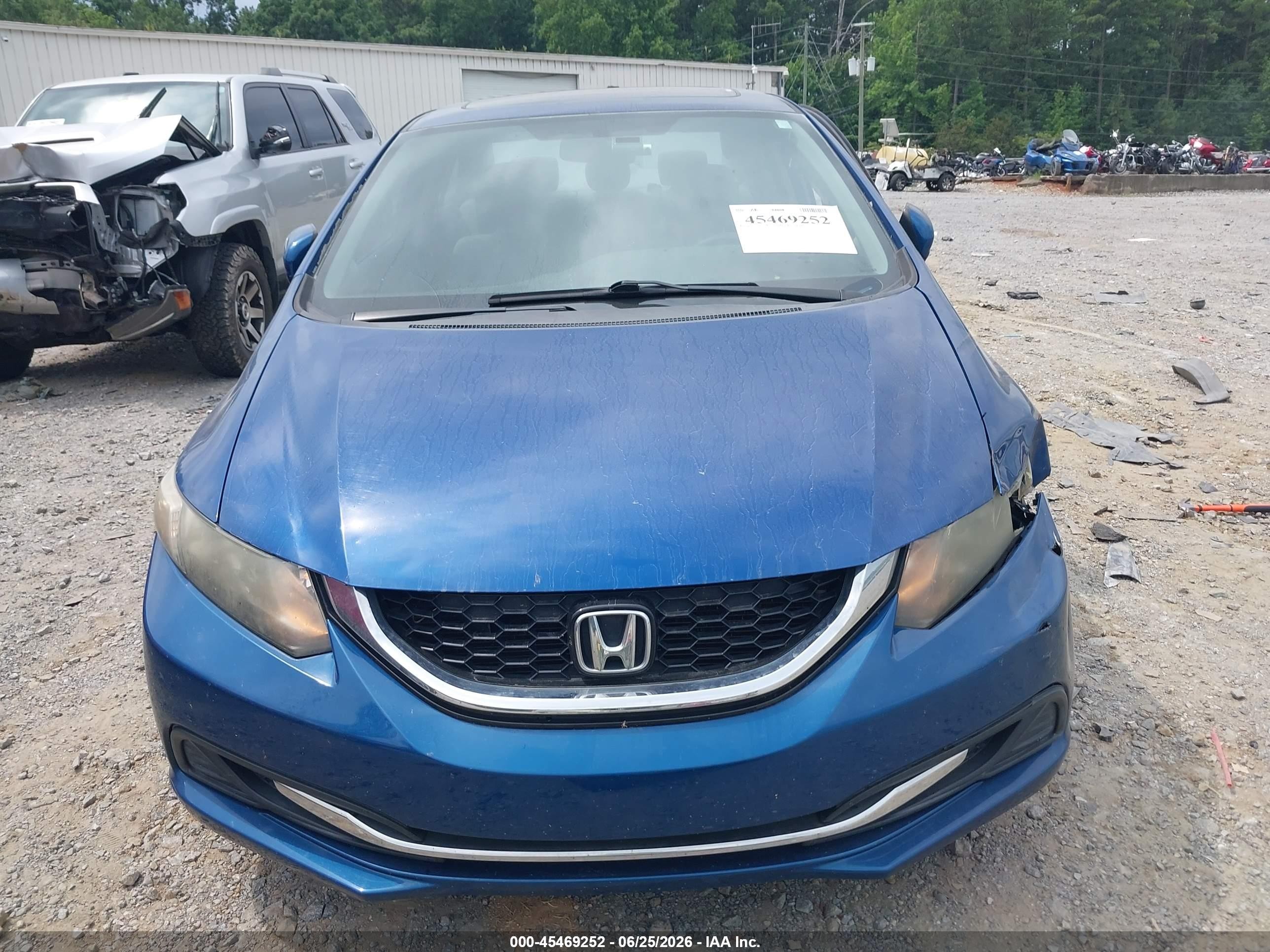 2014 Honda Civic Ex Blue vin: 19XFB2F85EE067687