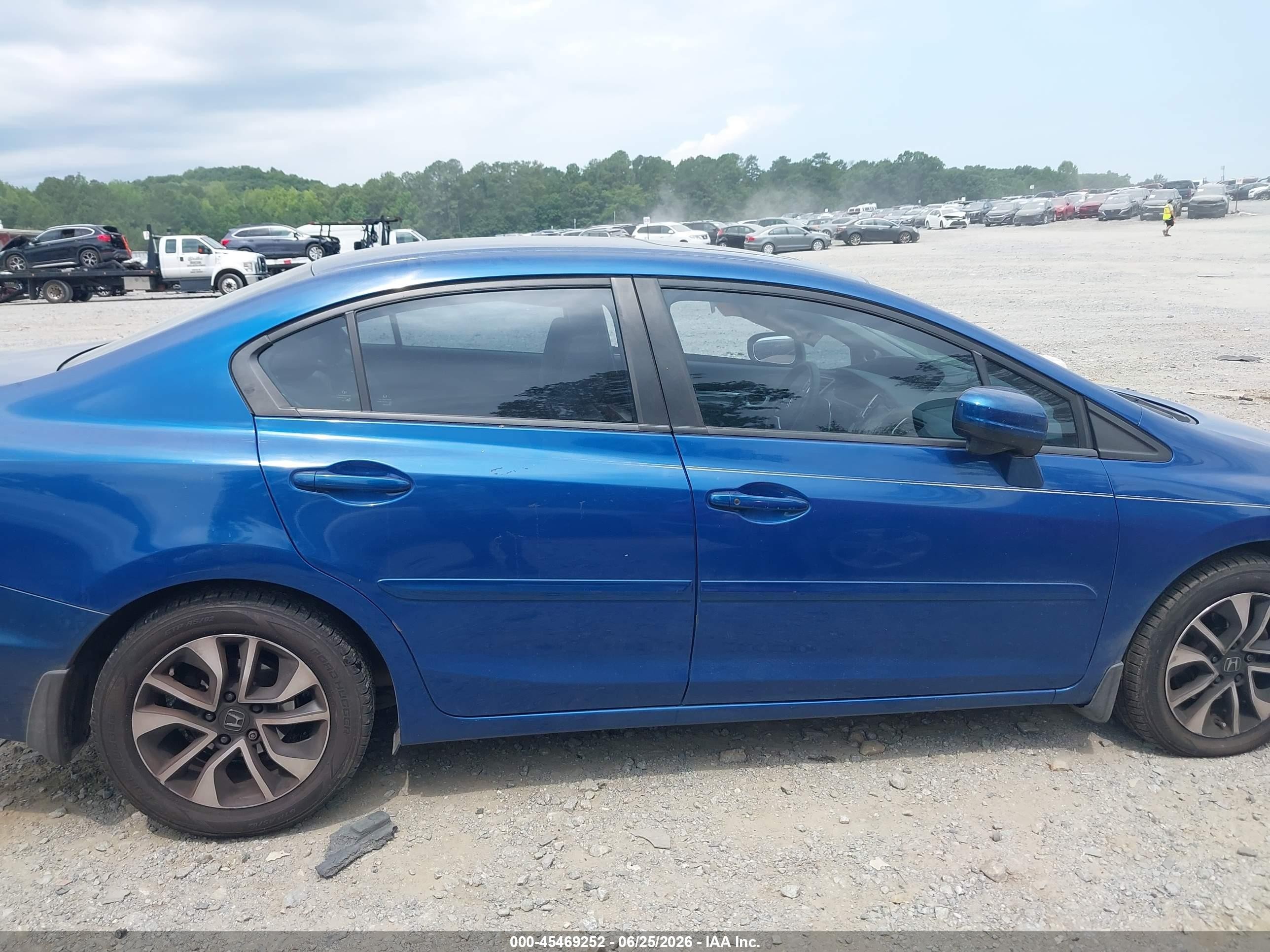 2014 Honda Civic Ex Blue vin: 19XFB2F85EE067687
