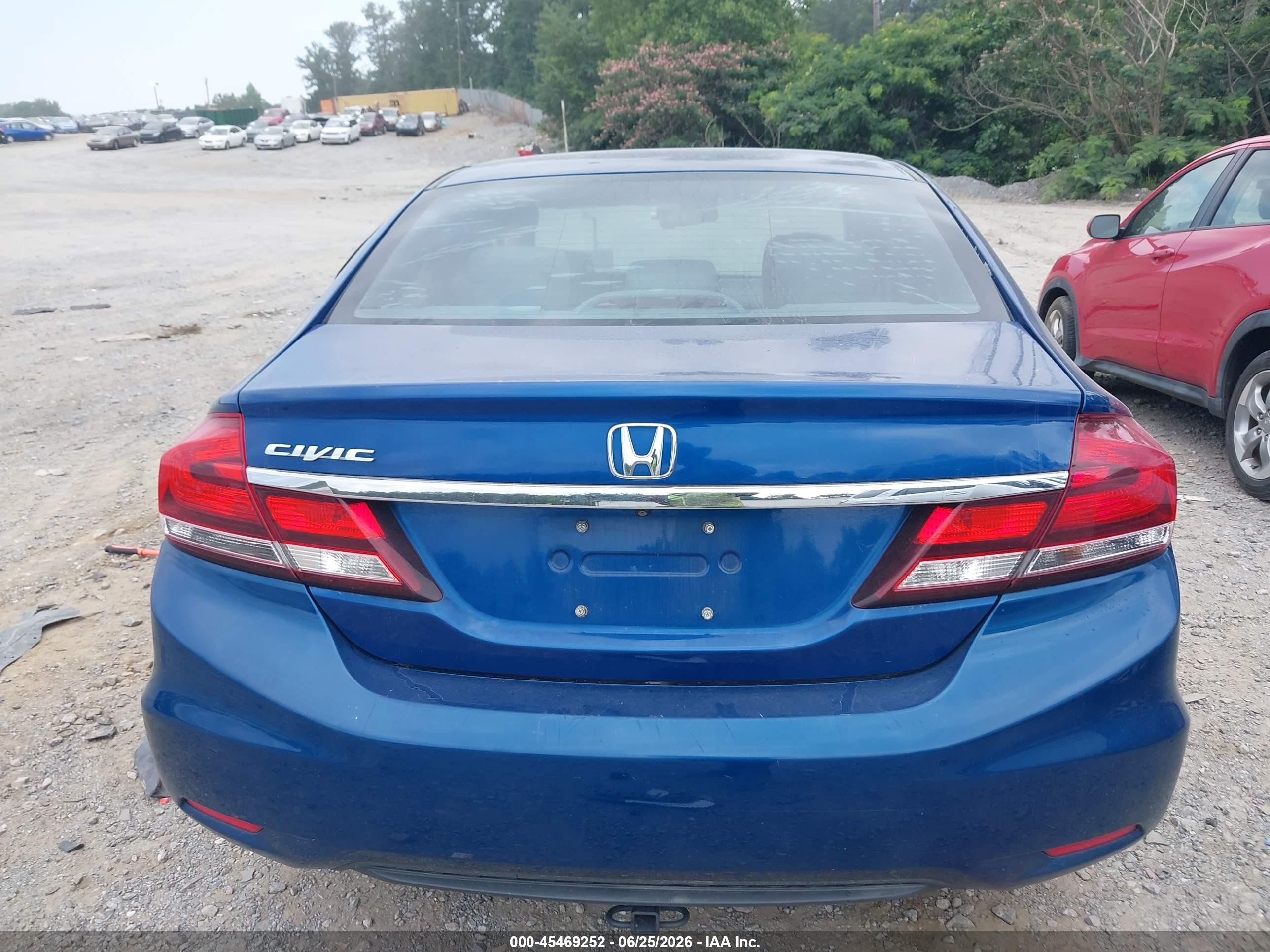 2014 Honda Civic Ex Blue vin: 19XFB2F85EE067687