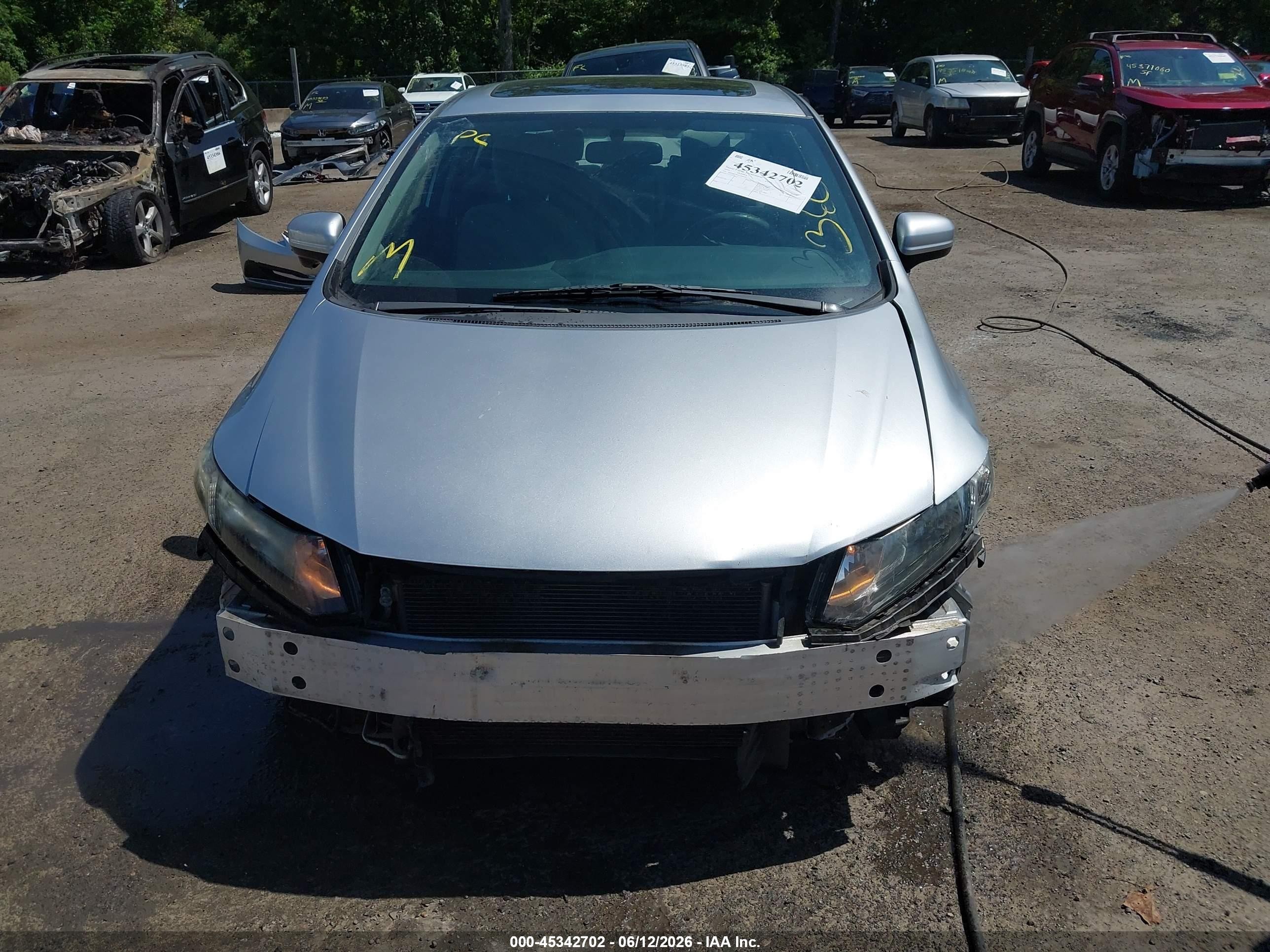 2014 Honda Civic Ex Серебряный vin: 19XFB2F85EE200304