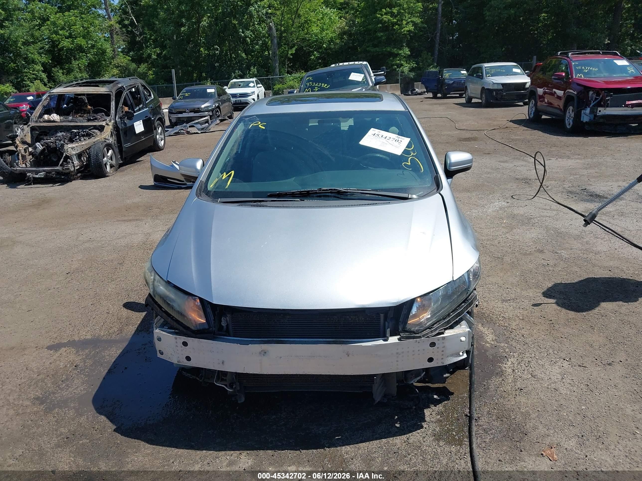 2014 Honda Civic Ex Серебряный vin: 19XFB2F85EE200304