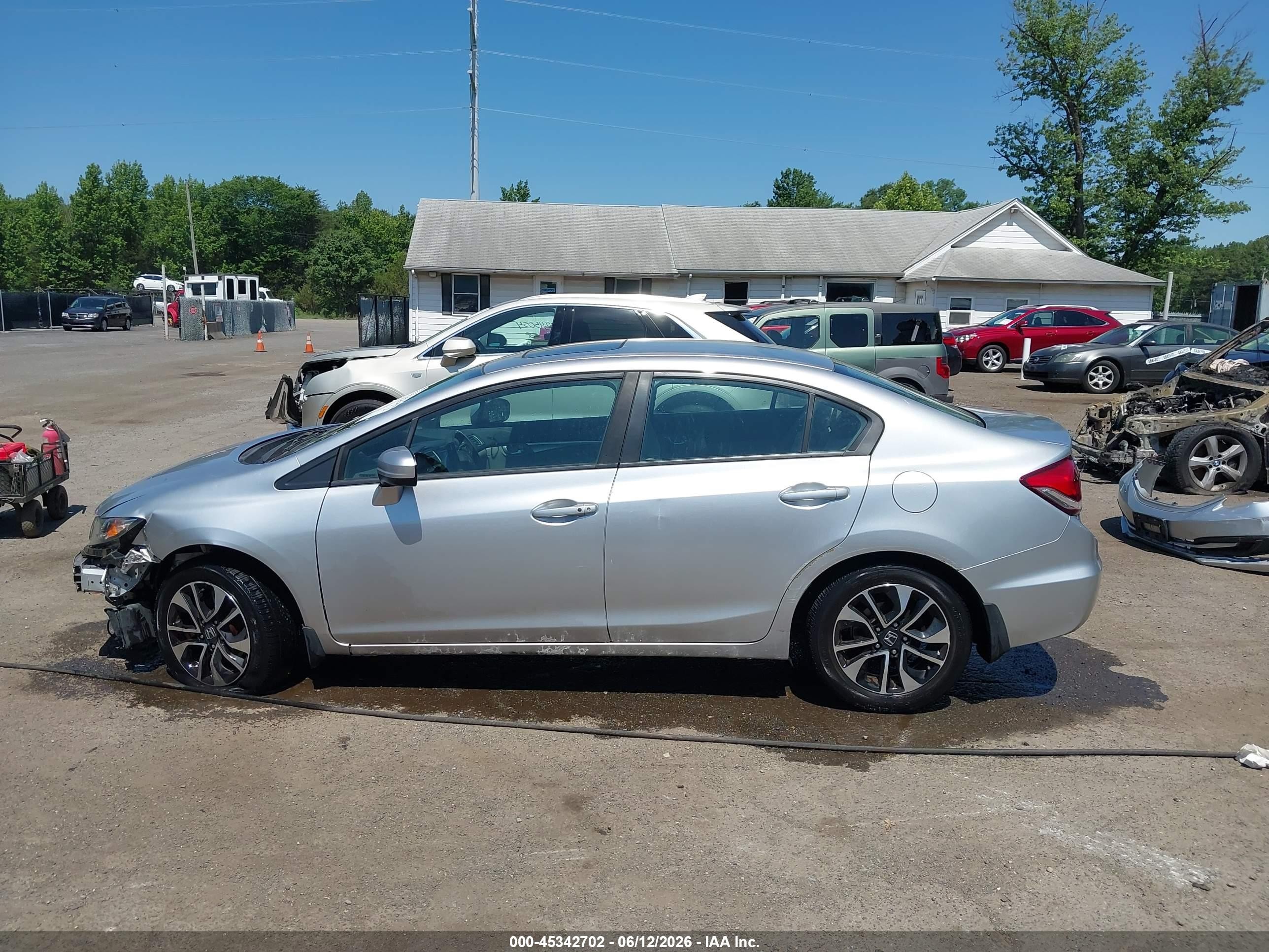 2014 Honda Civic Ex Серебряный vin: 19XFB2F85EE200304