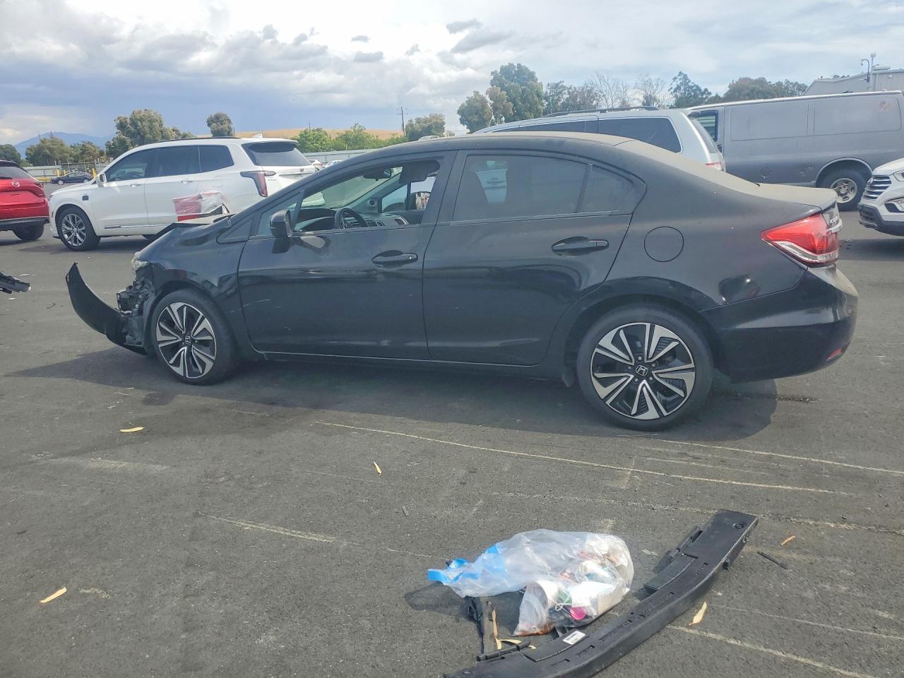 2014 Honda Civic Ex Черный vin: 19XFB2F85EE251611