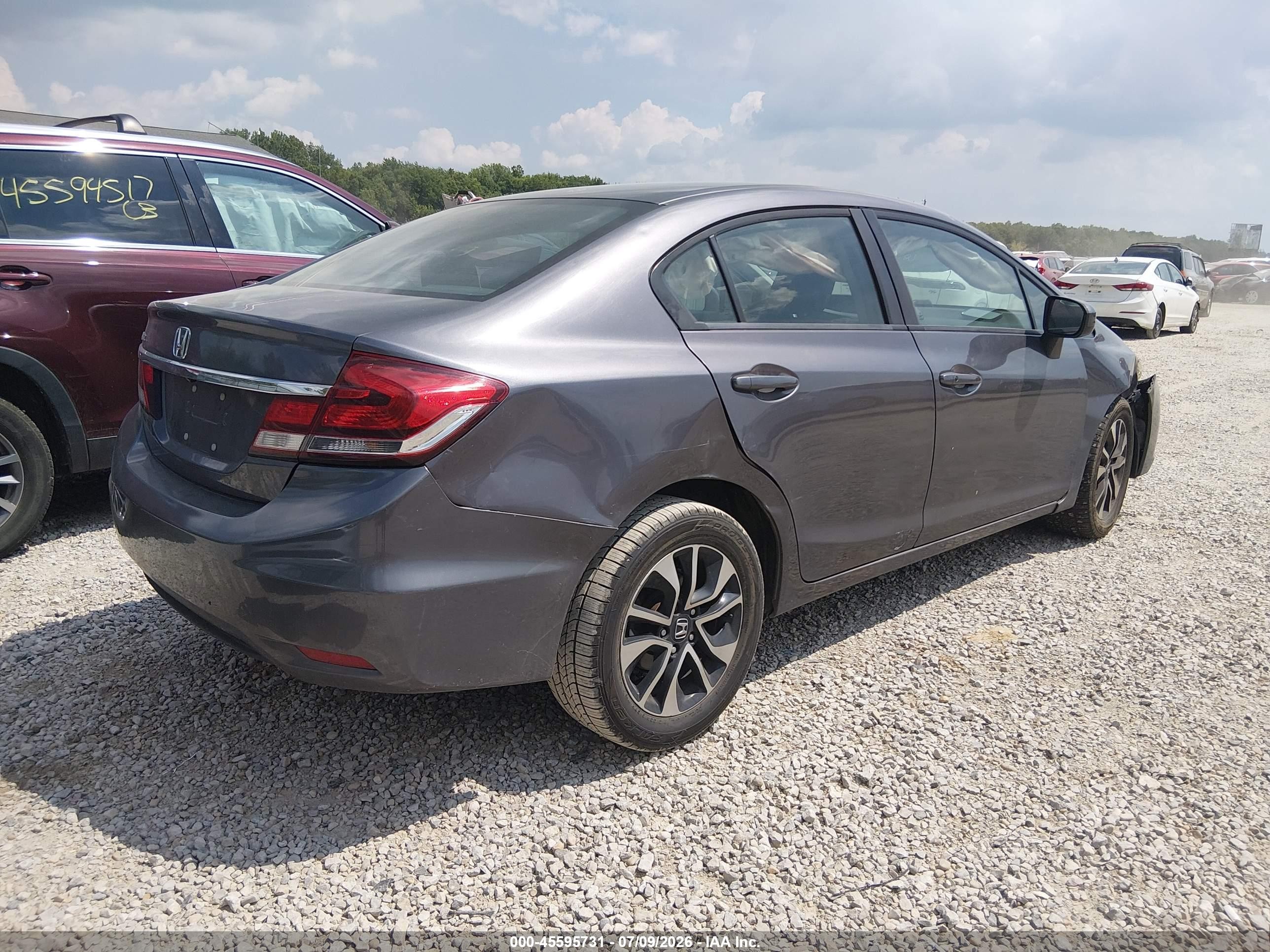 2014 Honda Civic Ex Gray vin: 19XFB2F85EE254511