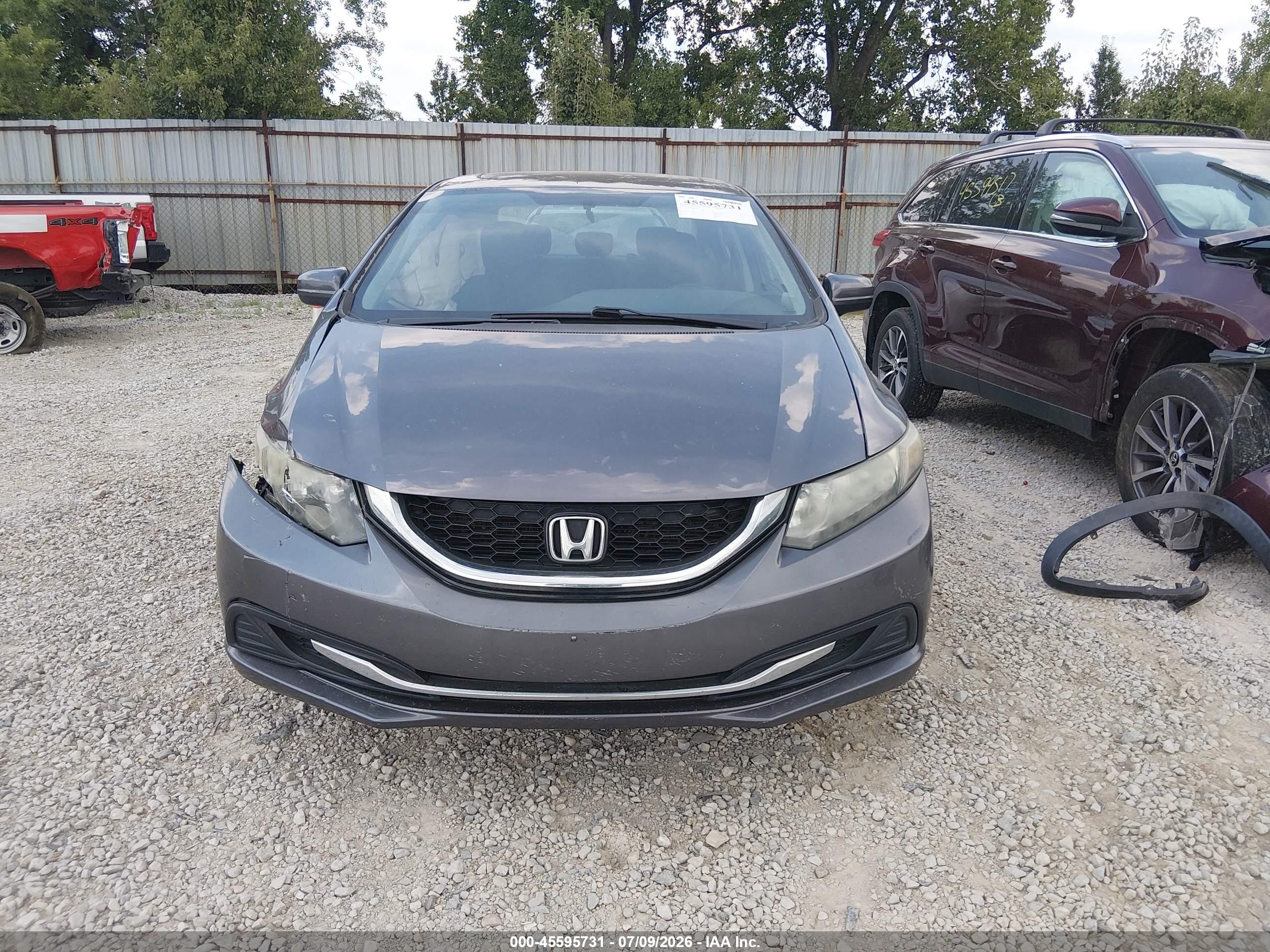 2014 Honda Civic Ex Gray vin: 19XFB2F85EE254511