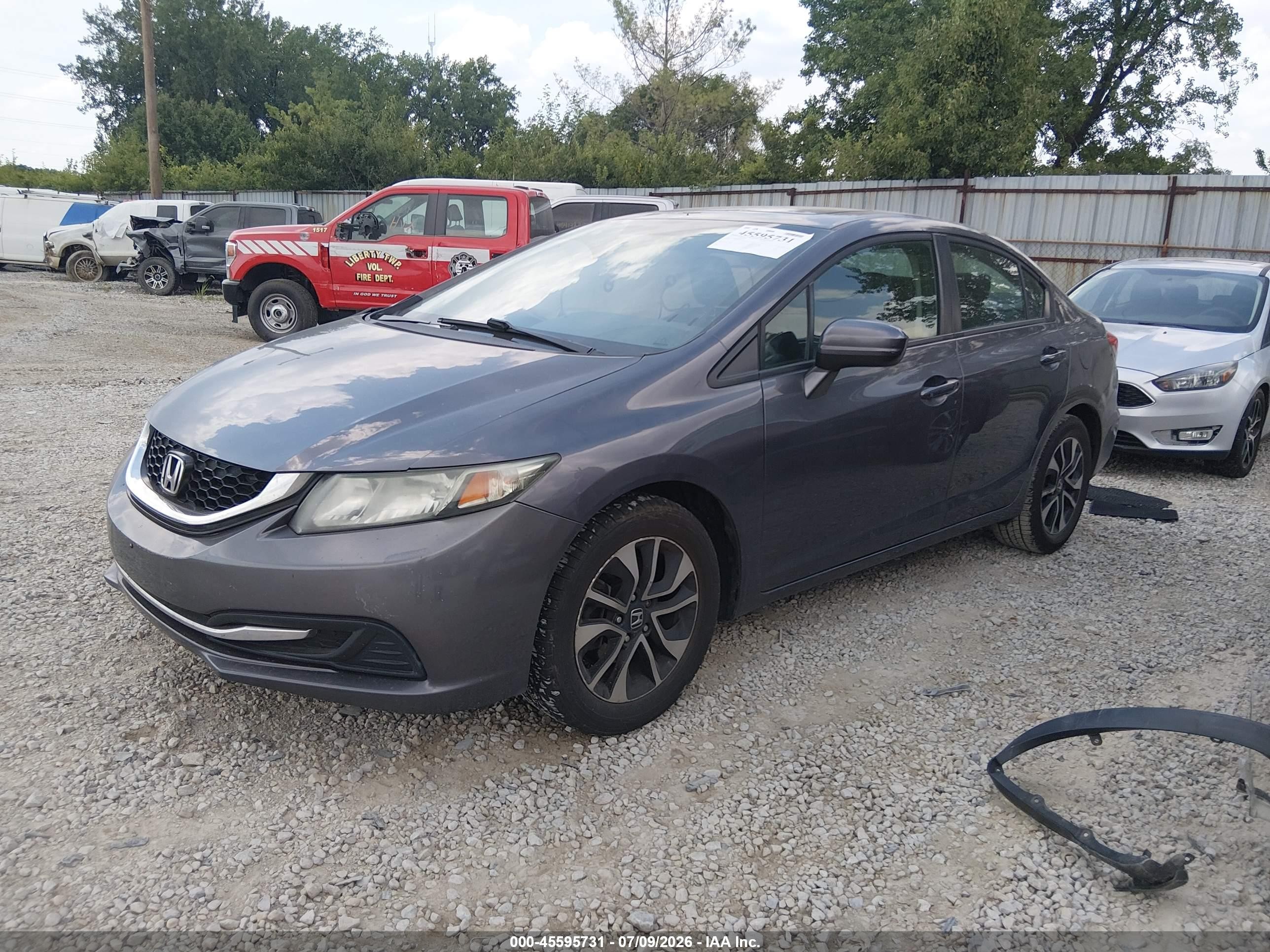2014 Honda Civic Ex Gray vin: 19XFB2F85EE254511