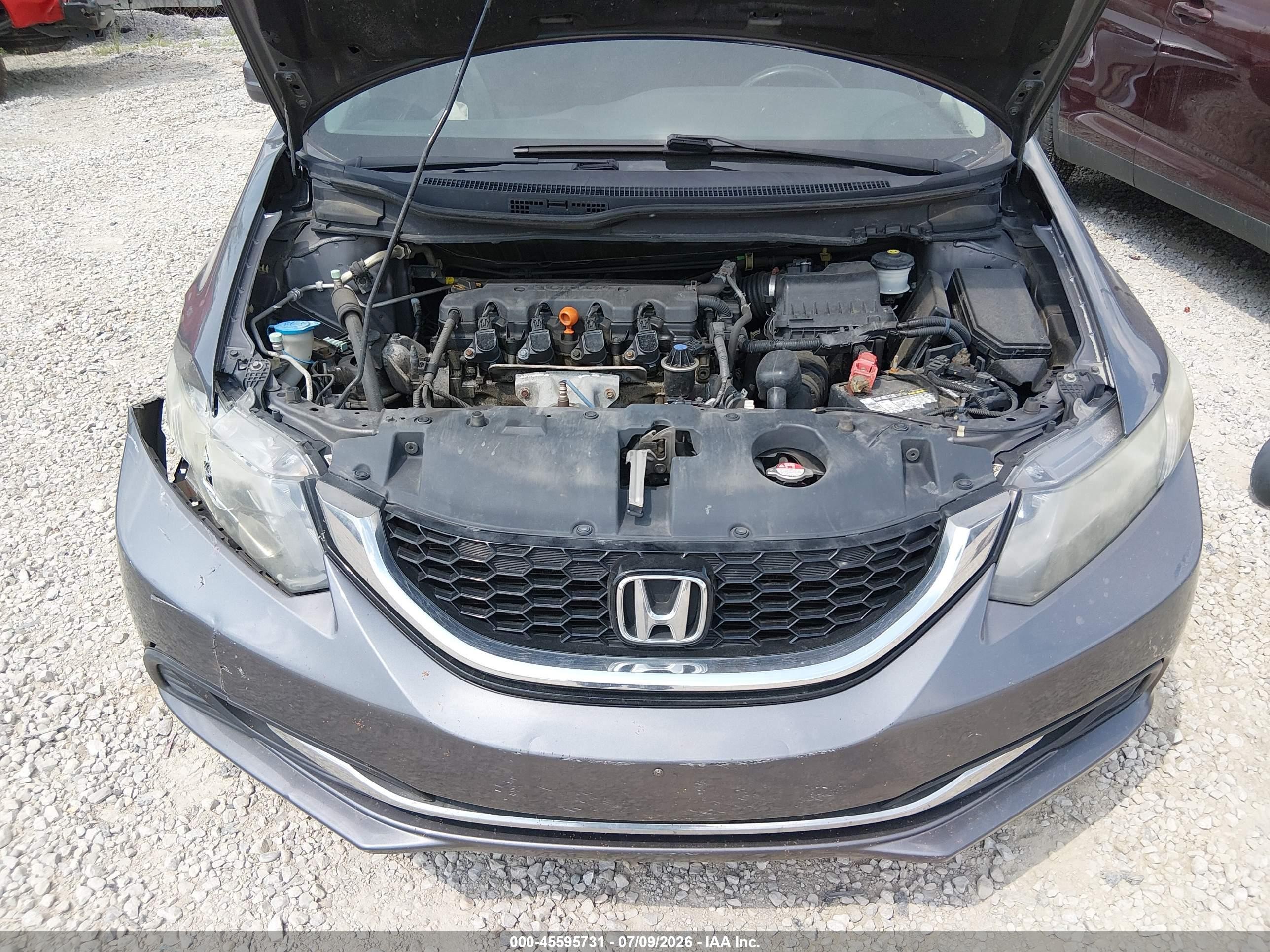 2014 Honda Civic Ex Gray vin: 19XFB2F85EE254511