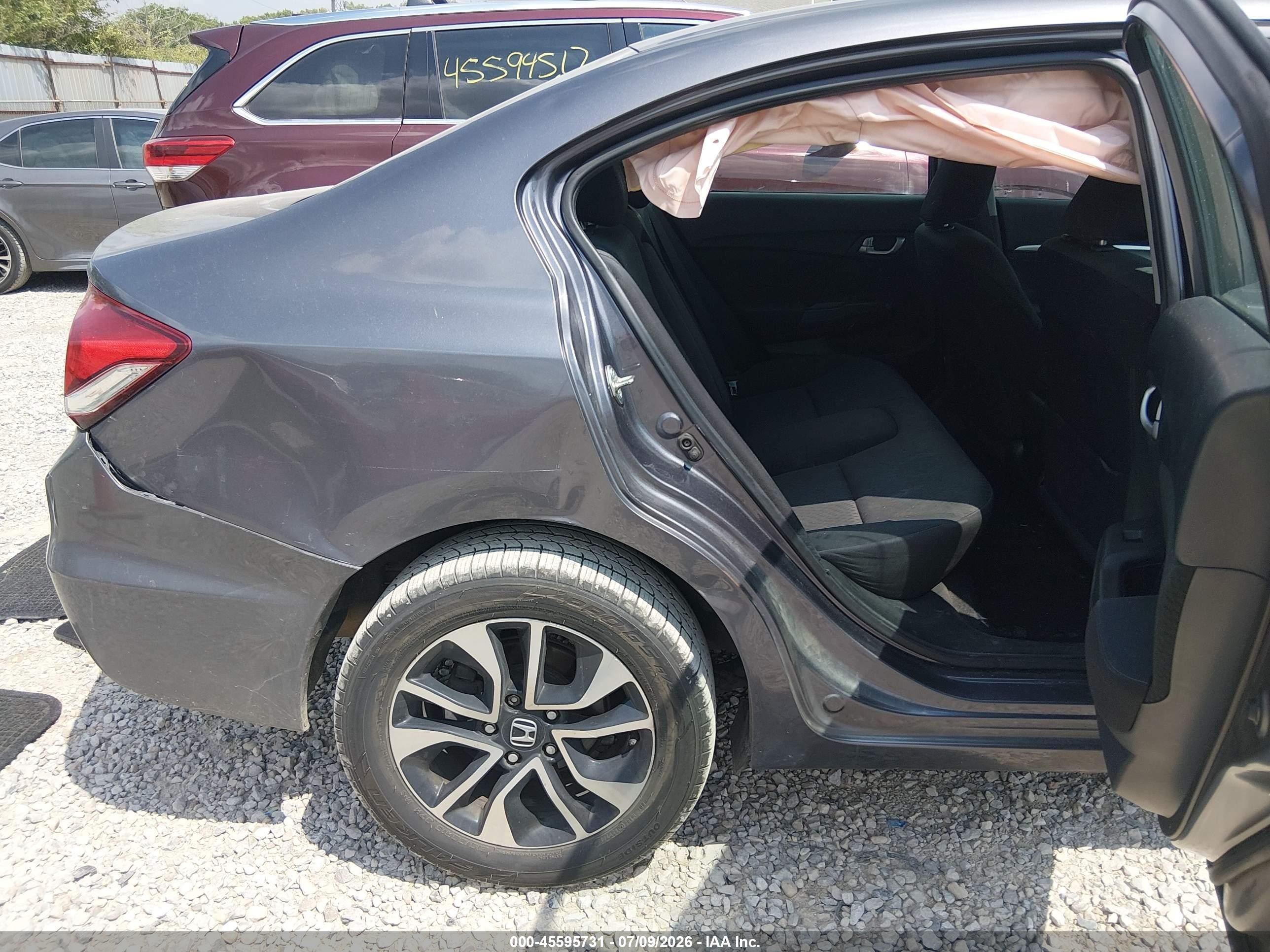 2014 Honda Civic Ex Gray vin: 19XFB2F85EE254511