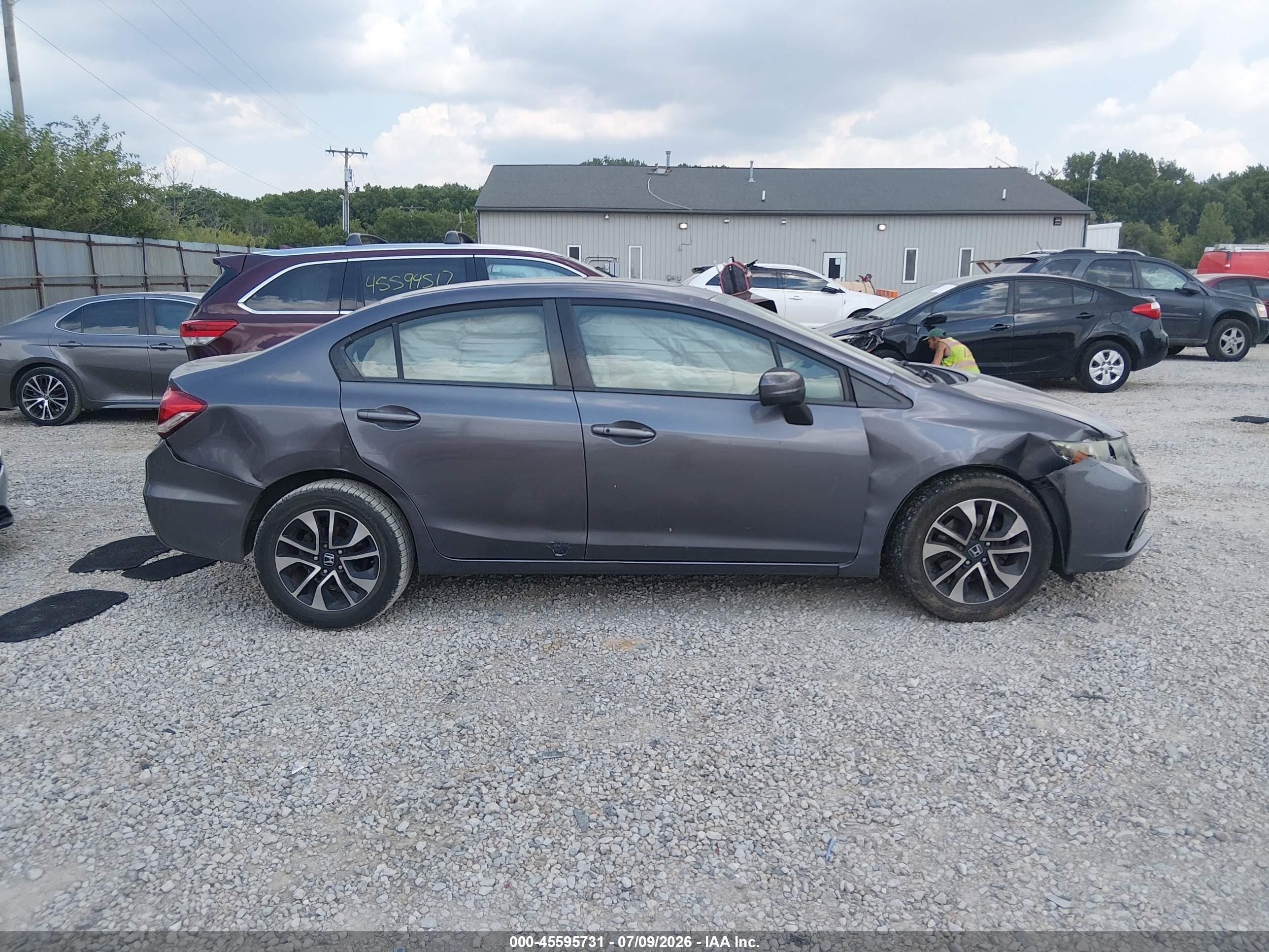 2014 Honda Civic Ex Gray vin: 19XFB2F85EE254511