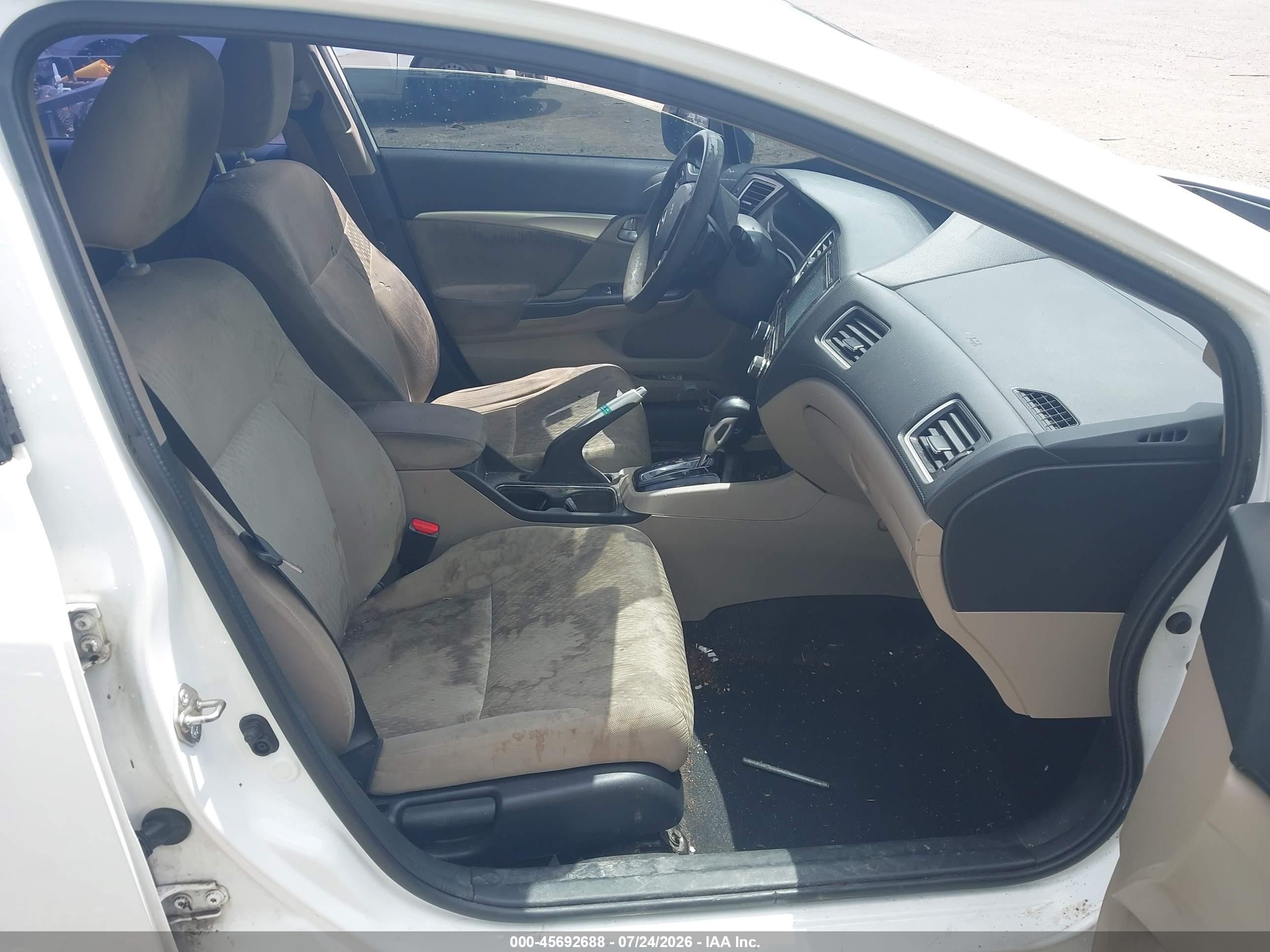 2015 Honda Civic Ex White vin: 19XFB2F85FE004803