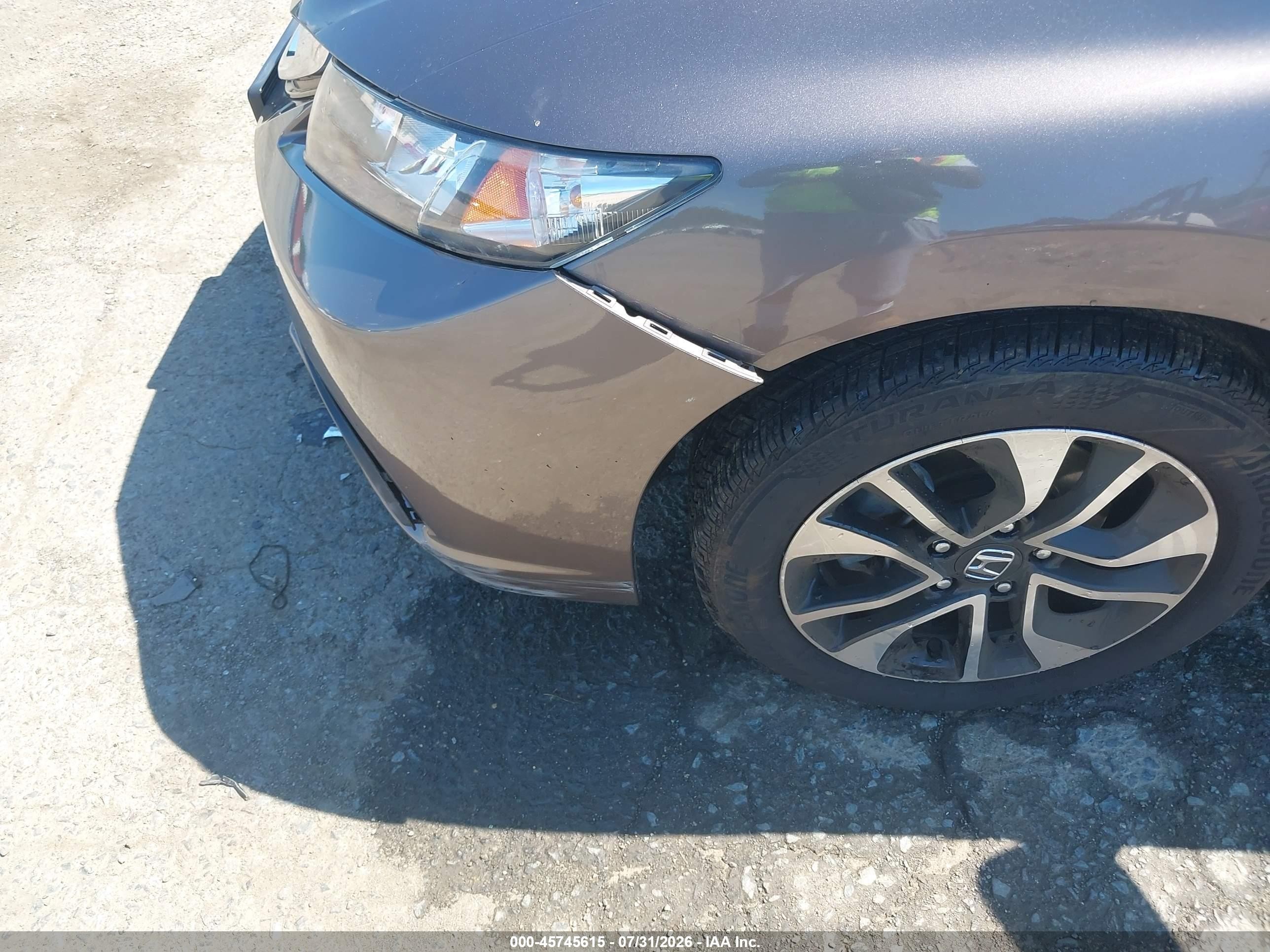 2015 Honda Civic Ex Коричневый vin: 19XFB2F85FE006213
