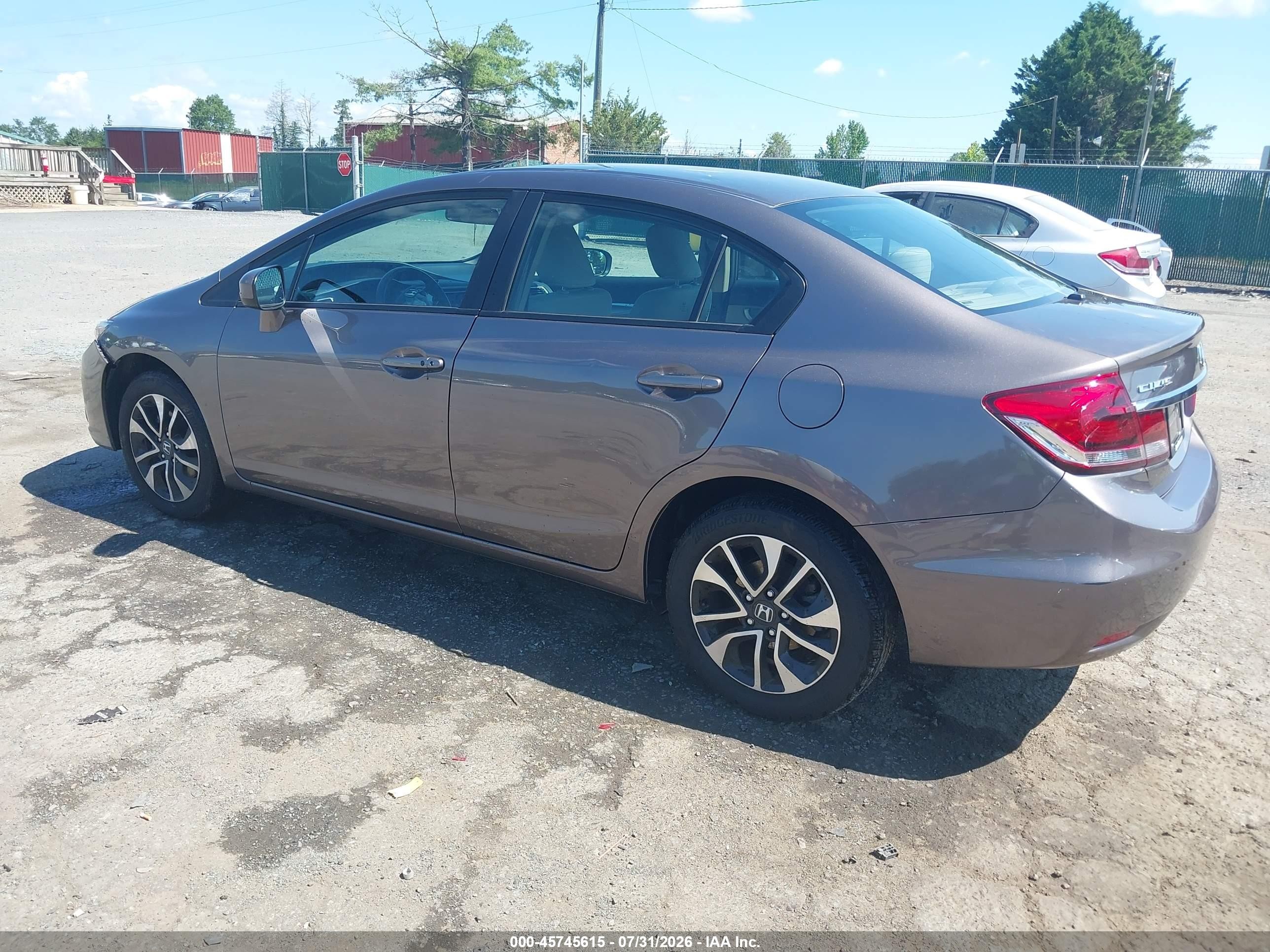 2015 Honda Civic Ex Коричневый vin: 19XFB2F85FE006213
