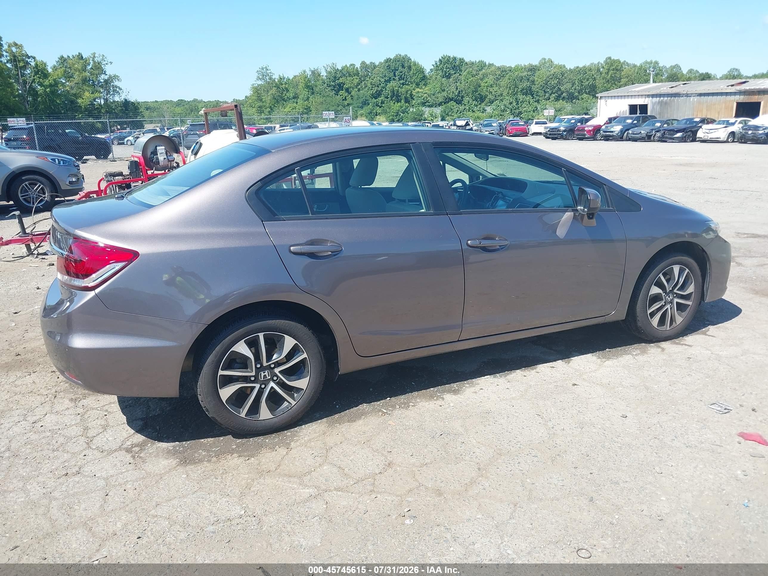 2015 Honda Civic Ex Коричневый vin: 19XFB2F85FE006213