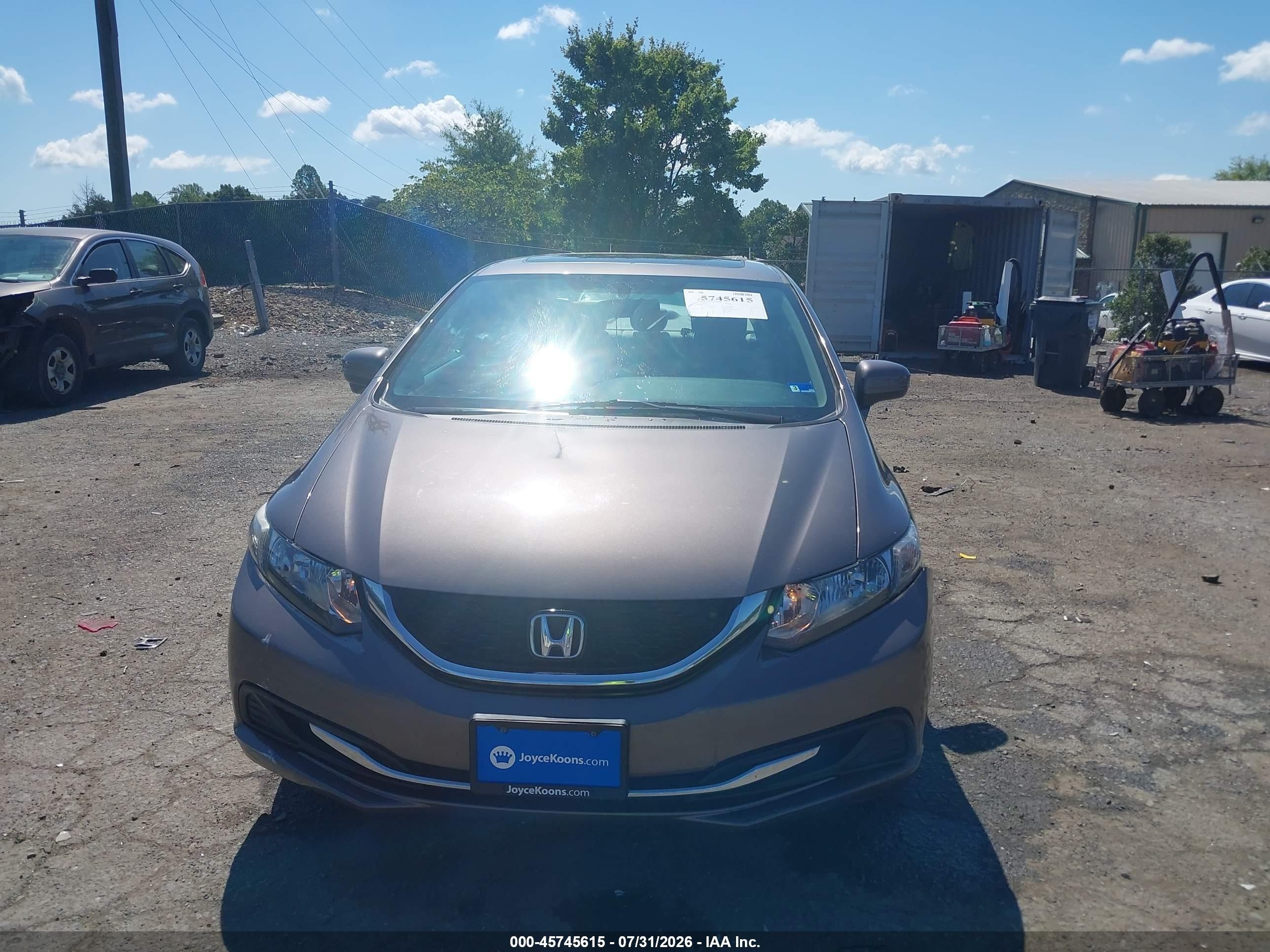 2015 Honda Civic Ex Коричневый vin: 19XFB2F85FE006213
