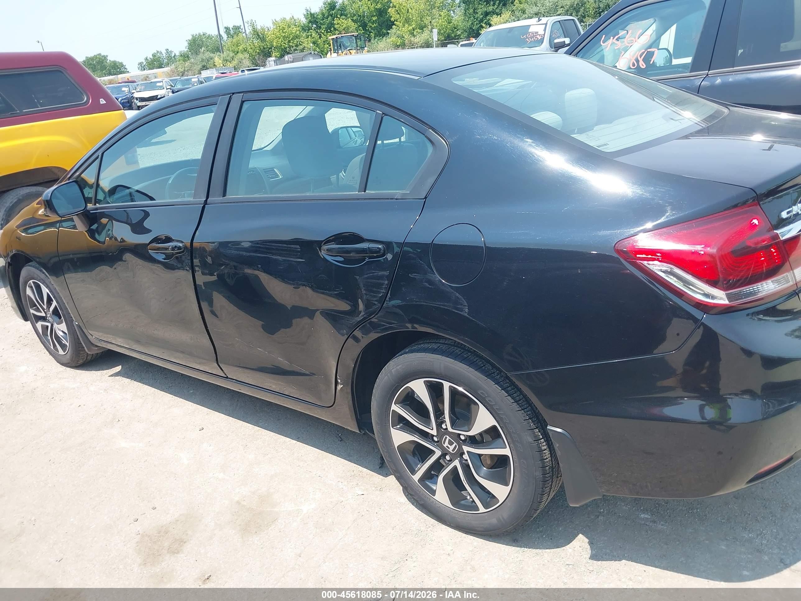 2015 Honda Civic Ex Черный vin: 19XFB2F85FE014814
