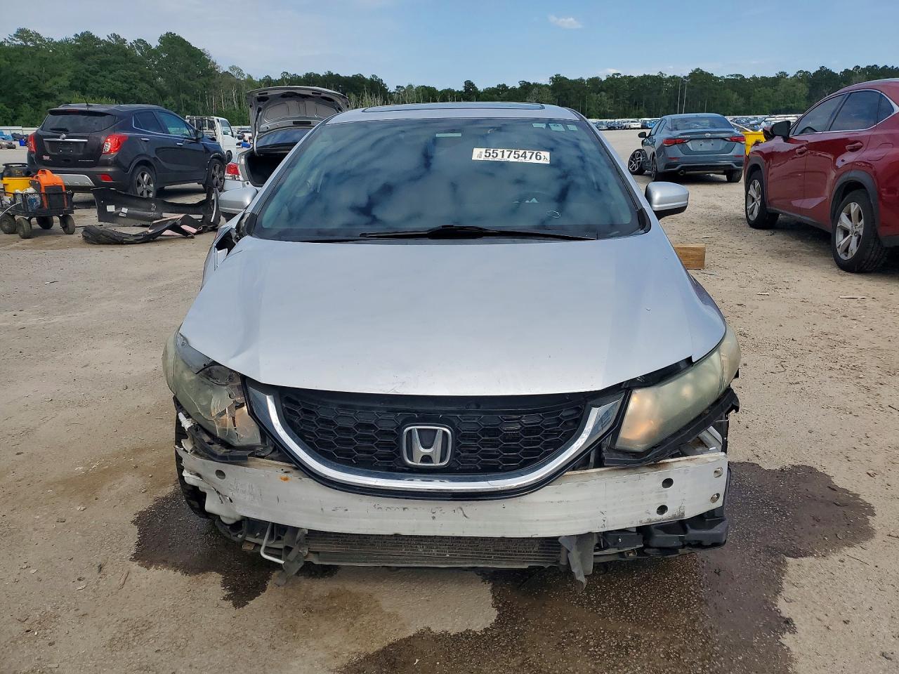 2015 Honda Civic Ex Silver vin: 19XFB2F85FE017051