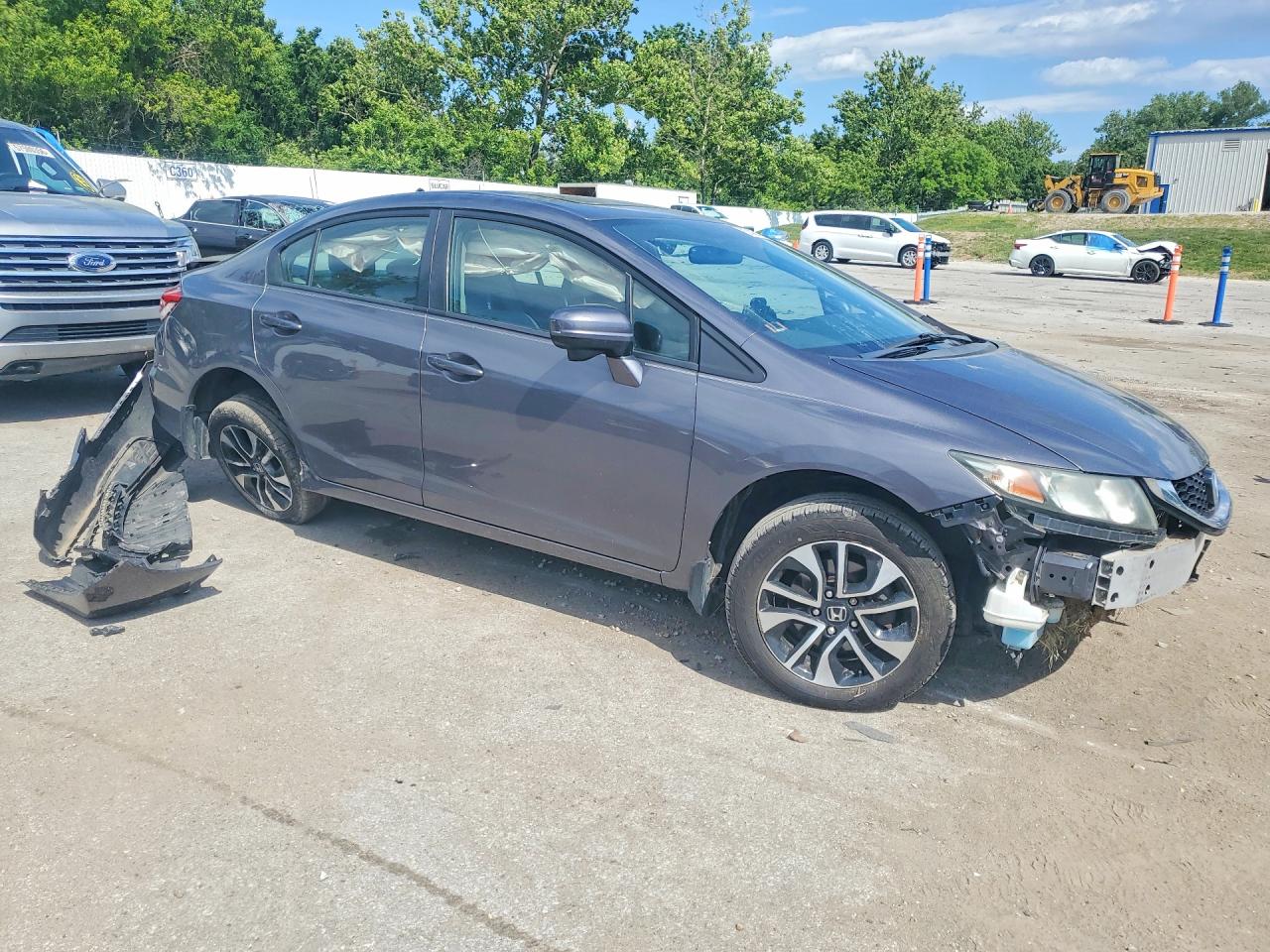 2015 Honda Civic Ex Gray vin: 19XFB2F85FE035226