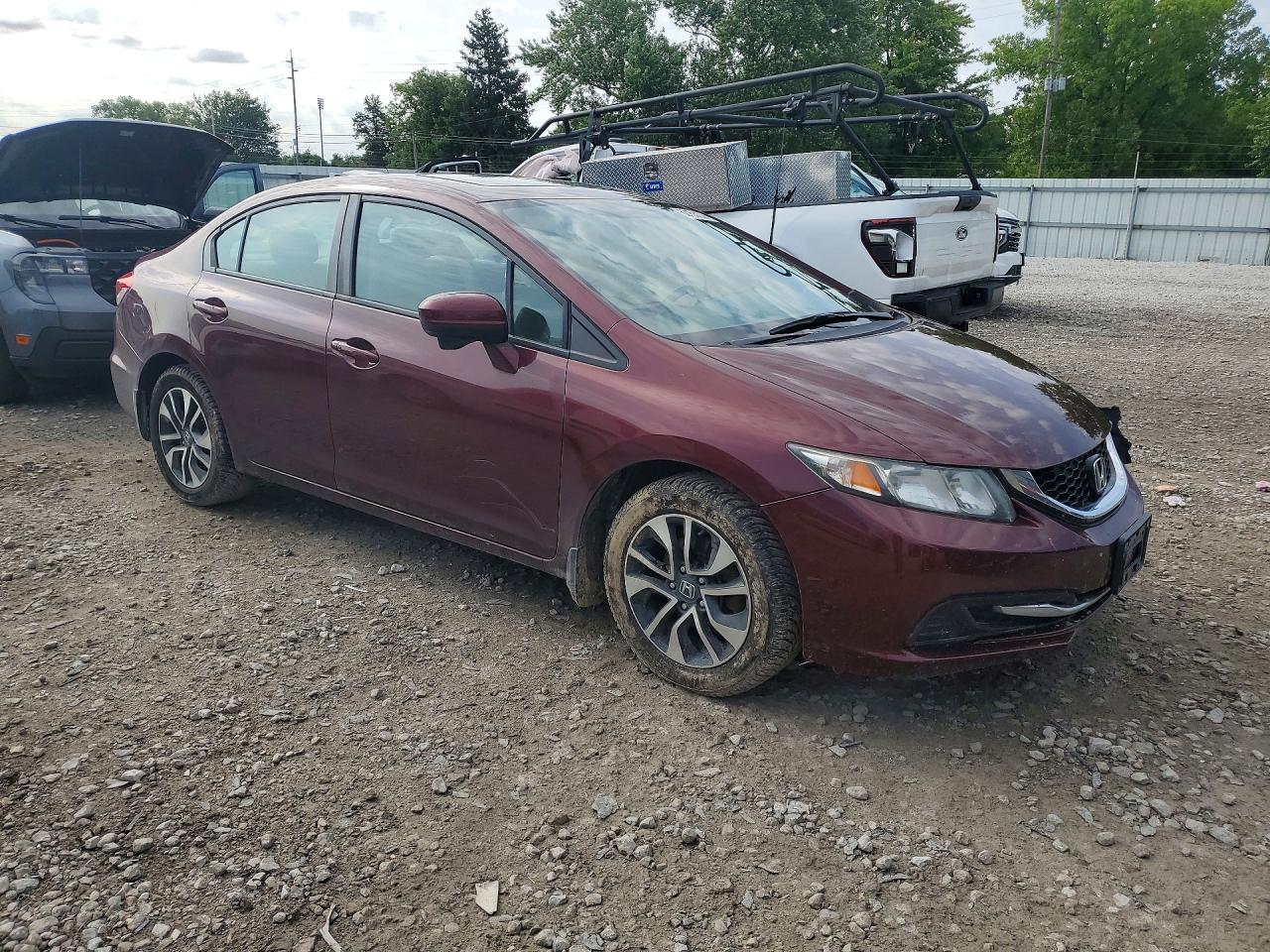 2015 Honda Civic Ex Maroon vin: 19XFB2F85FE052687