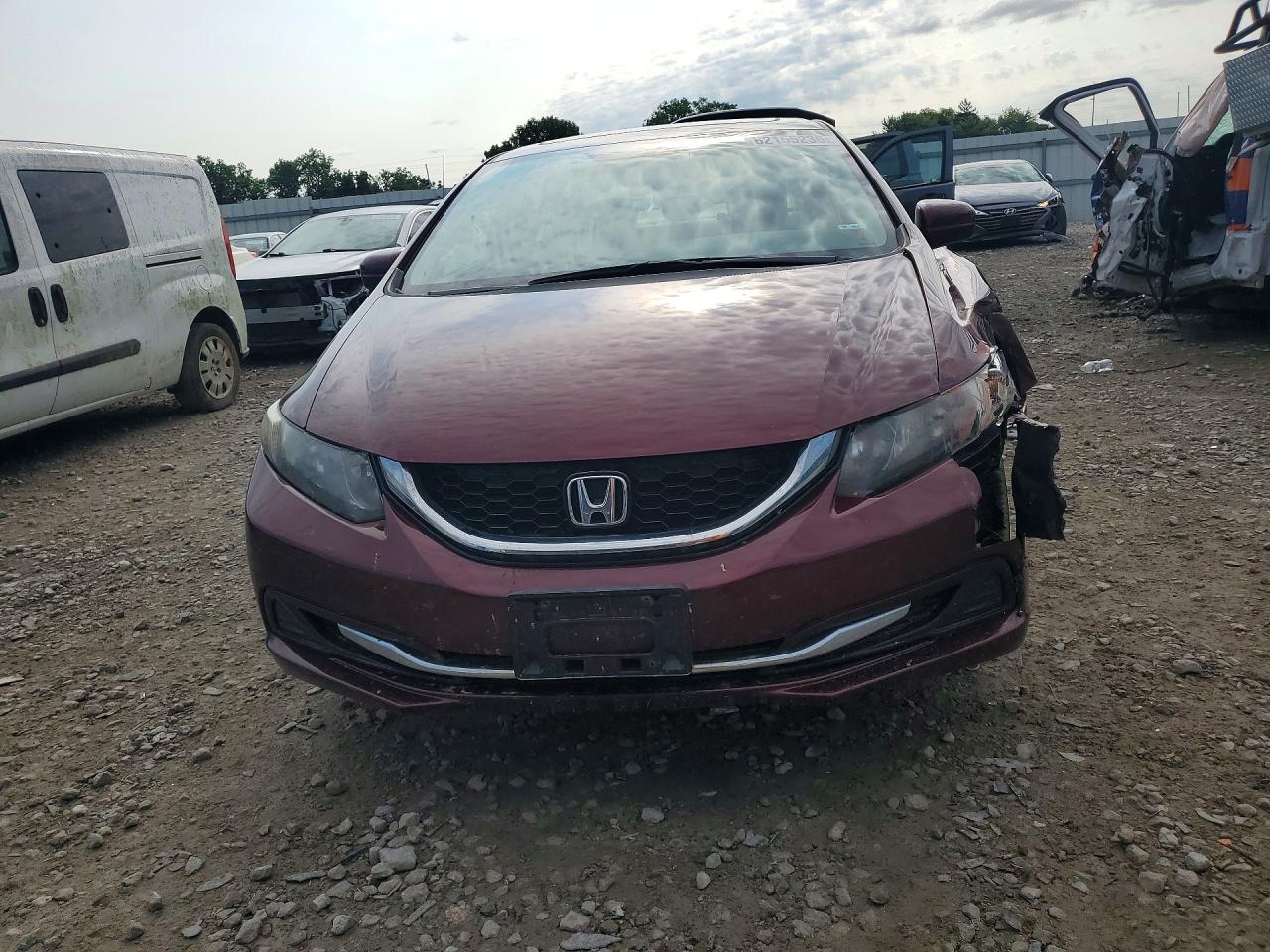 2015 Honda Civic Ex Maroon vin: 19XFB2F85FE052687
