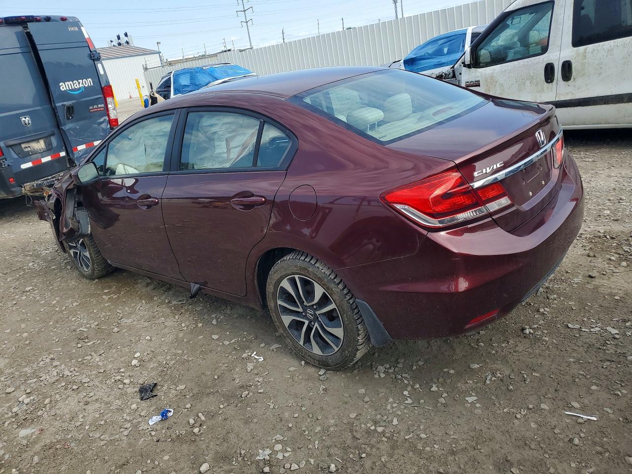 2015 Honda Civic Ex Maroon vin: 19XFB2F85FE052687