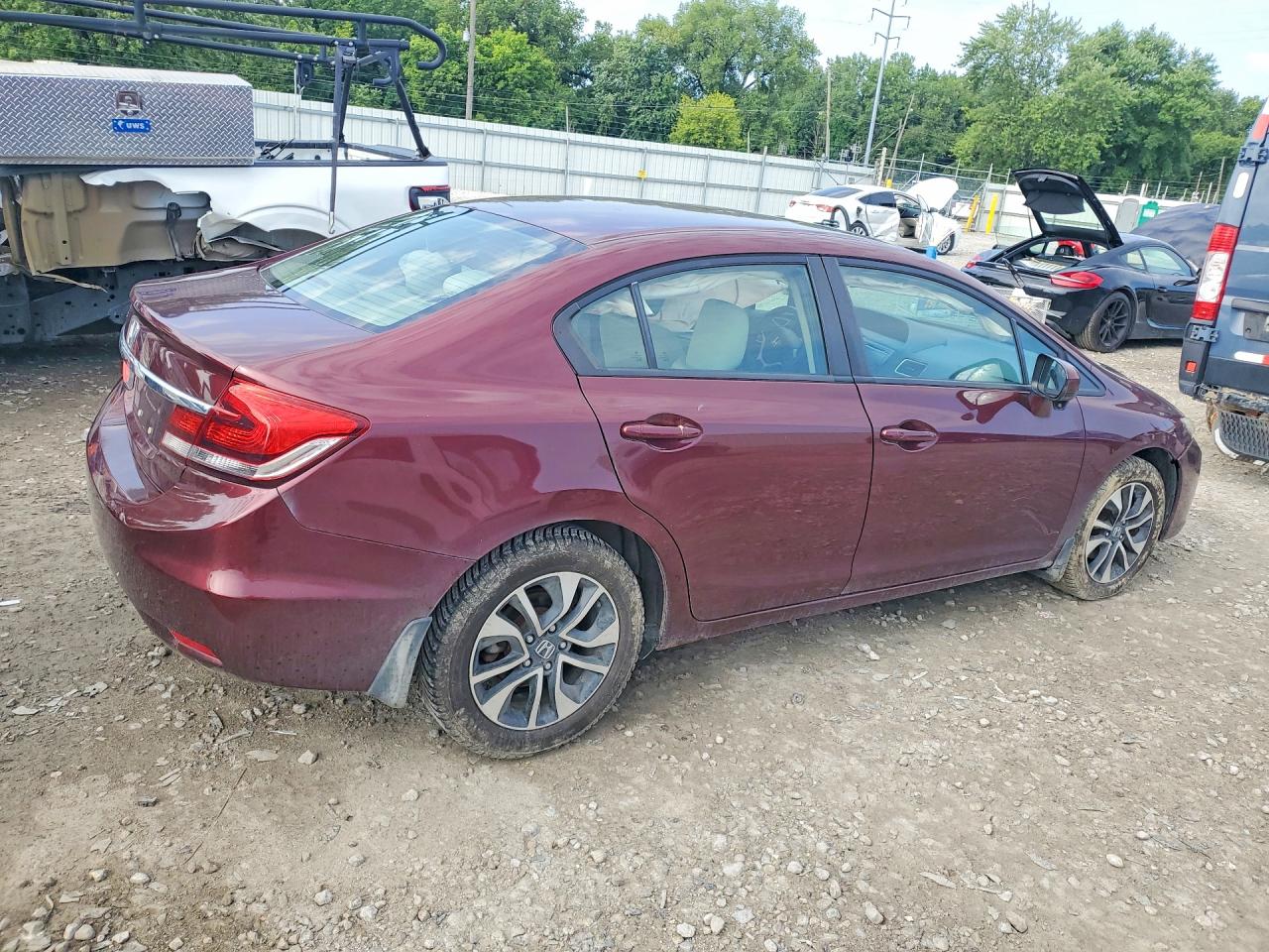 2015 Honda Civic Ex Maroon vin: 19XFB2F85FE052687