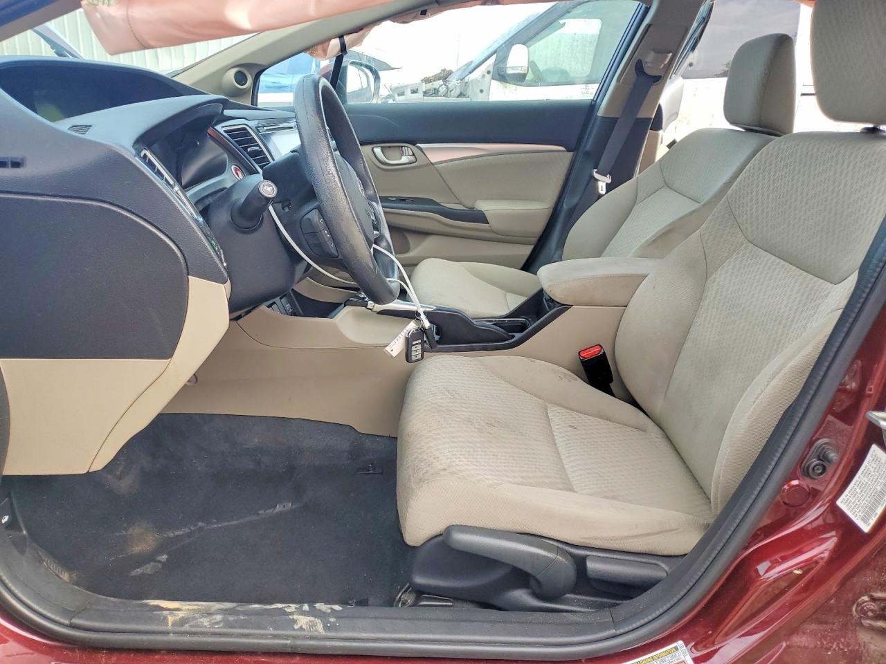 2015 Honda Civic Ex Maroon vin: 19XFB2F85FE052687