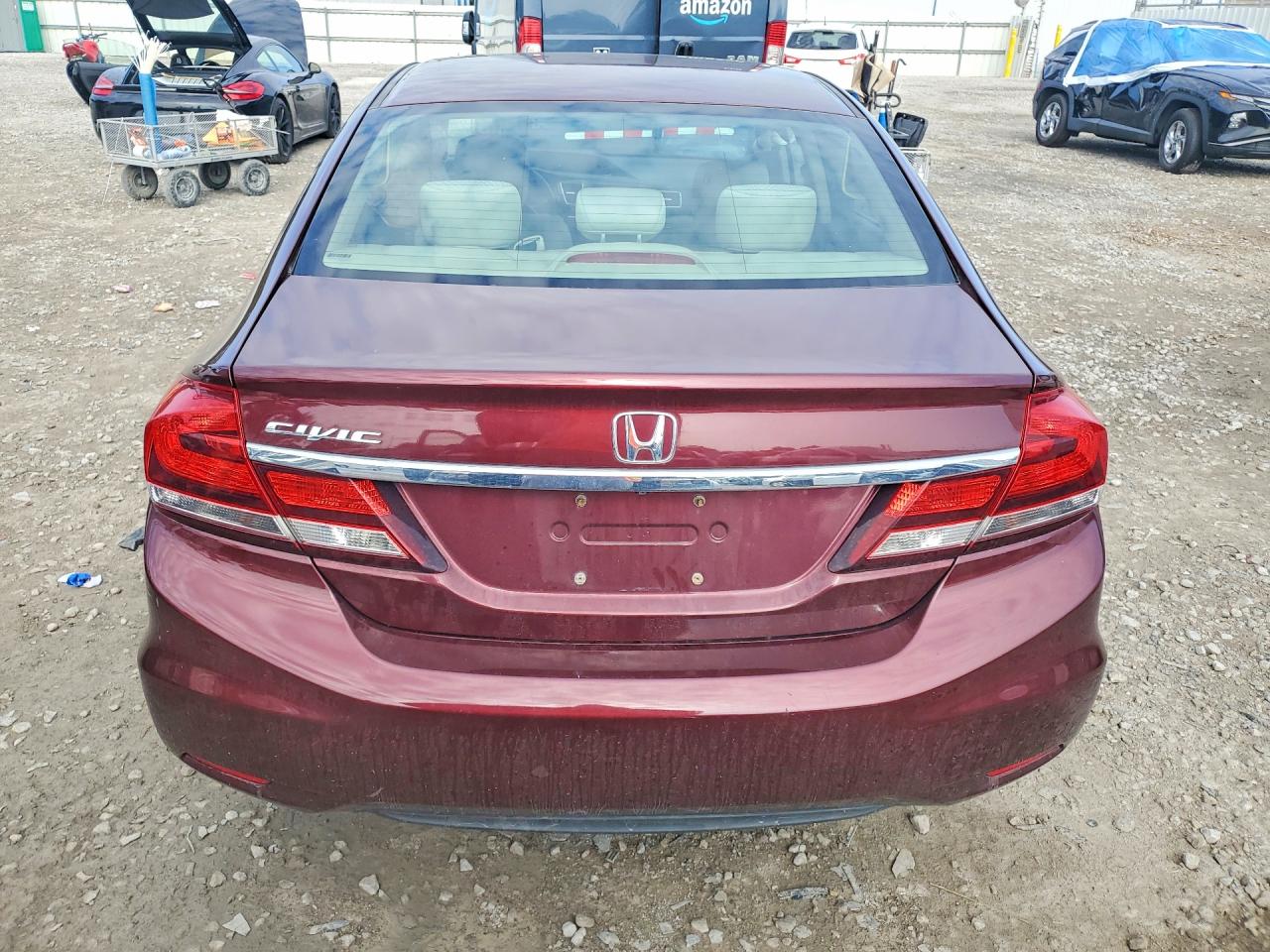 2015 Honda Civic Ex Maroon vin: 19XFB2F85FE052687