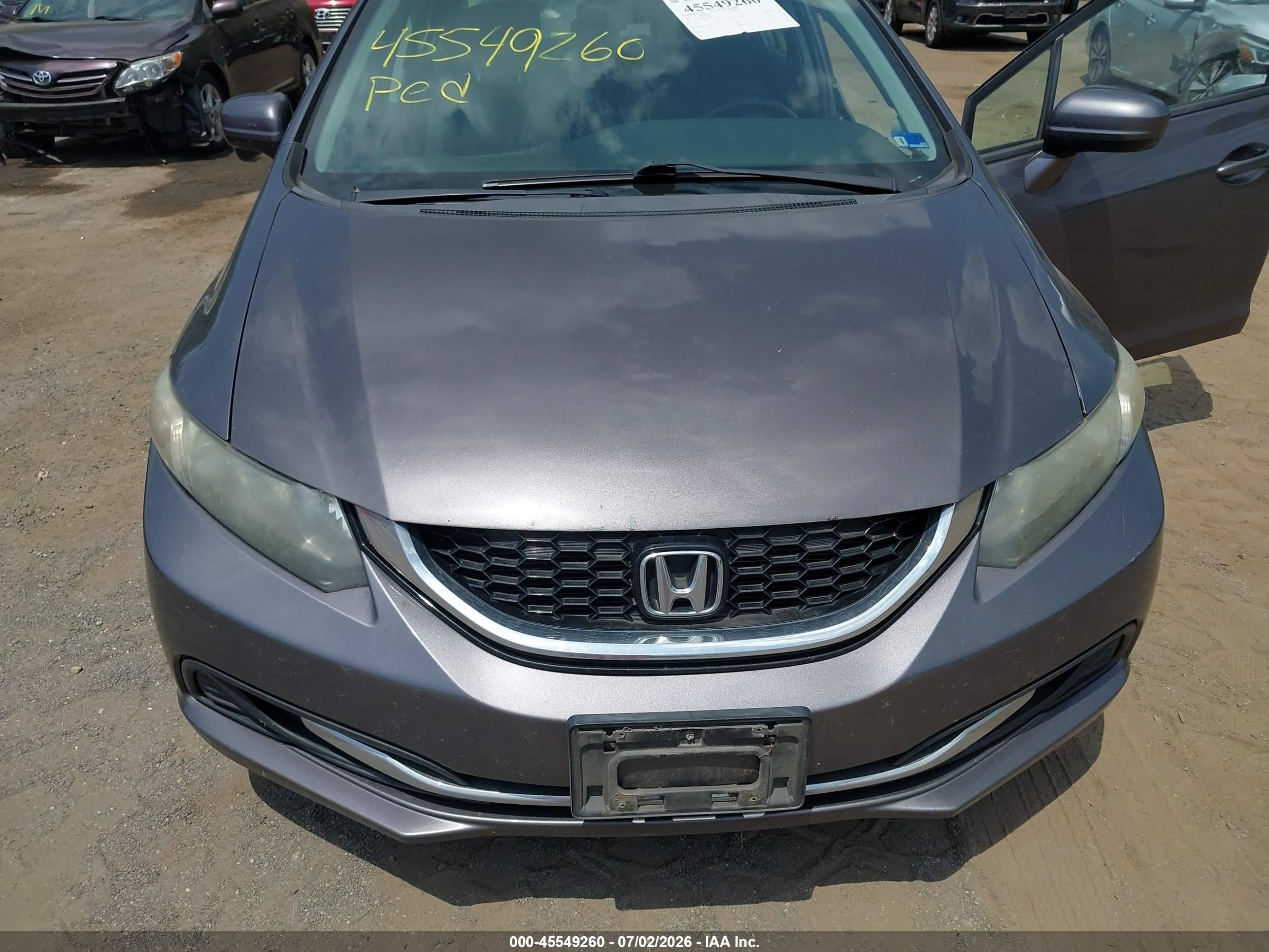 2015 Honda Civic Ex Gray vin: 19XFB2F85FE056464