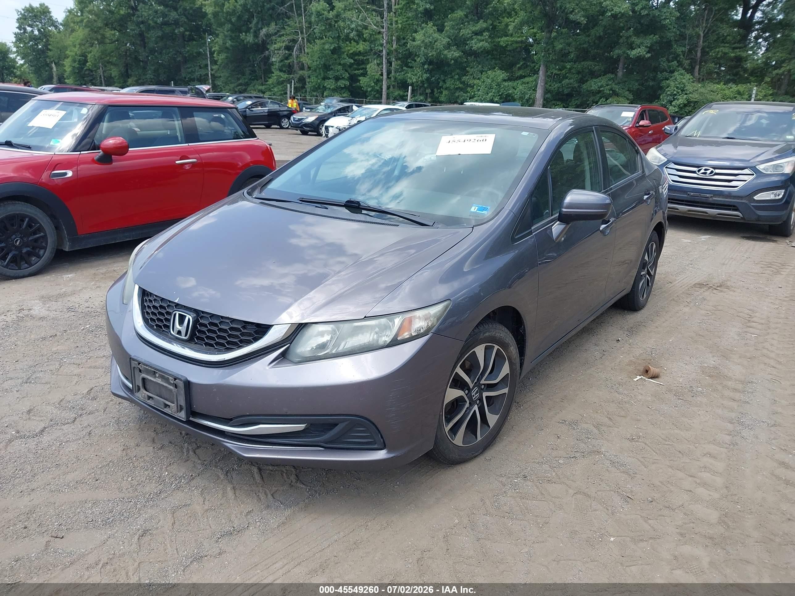 2015 Honda Civic Ex Gray vin: 19XFB2F85FE056464