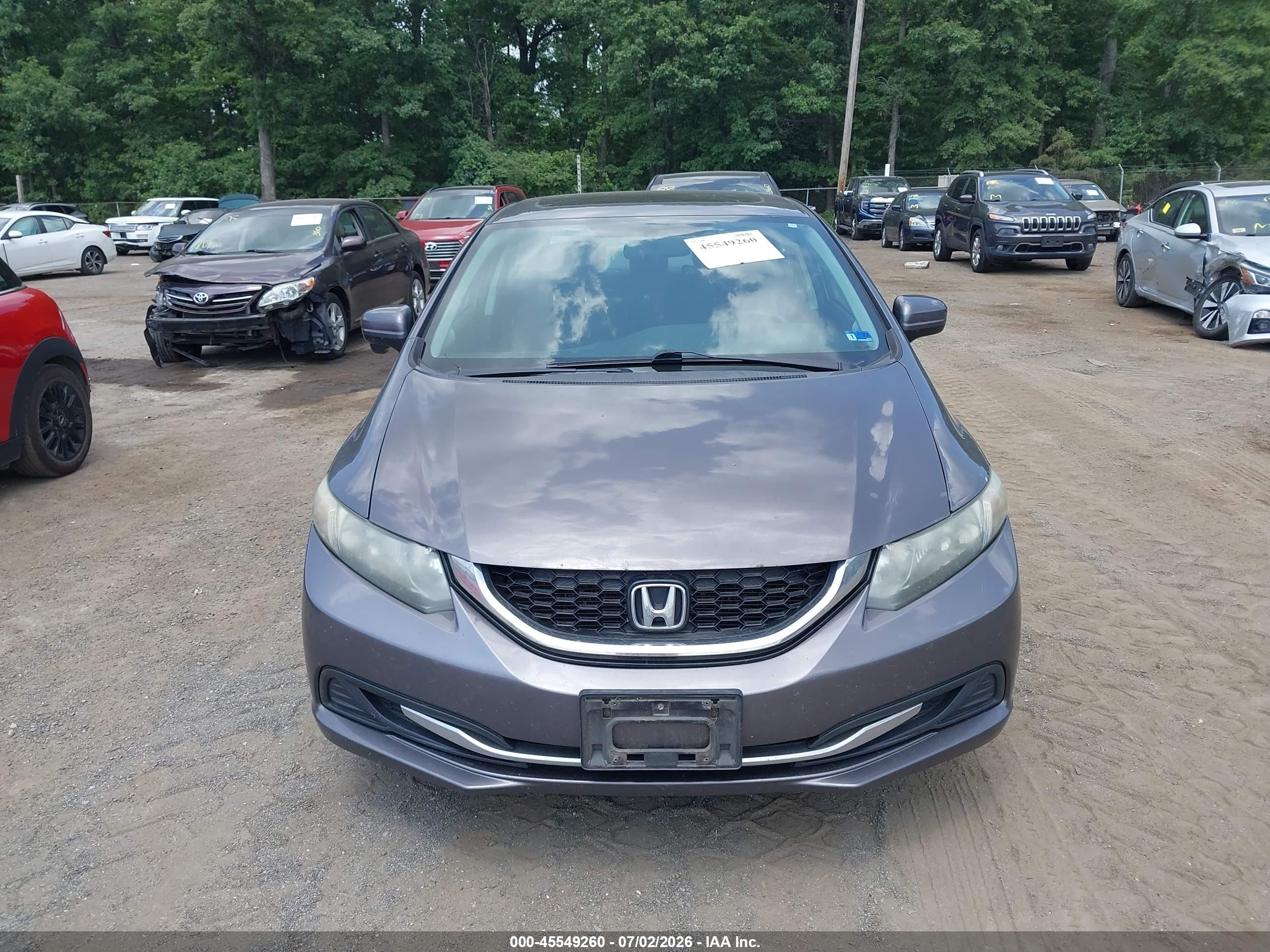 2015 Honda Civic Ex Gray vin: 19XFB2F85FE056464
