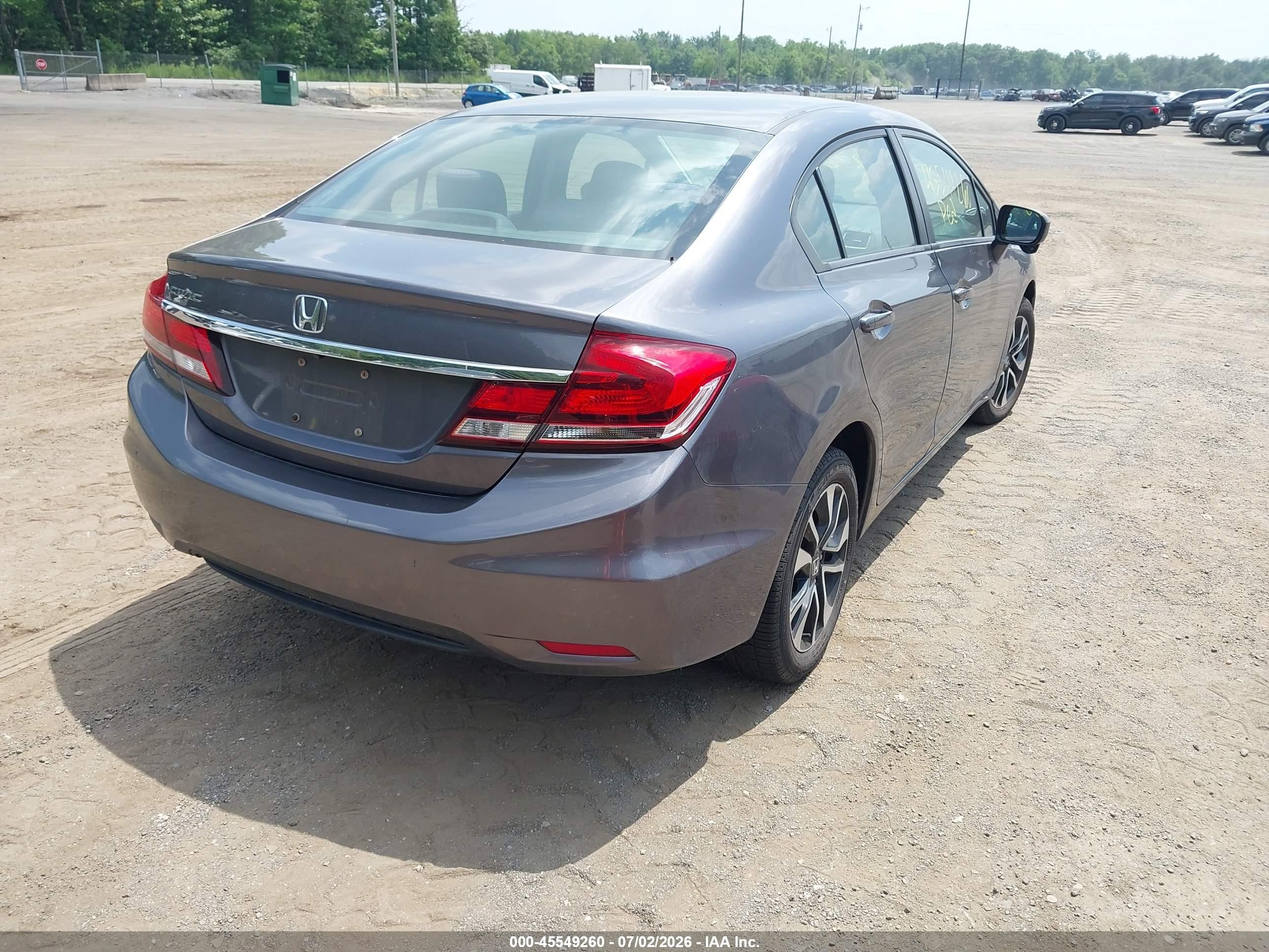 2015 Honda Civic Ex Gray vin: 19XFB2F85FE056464