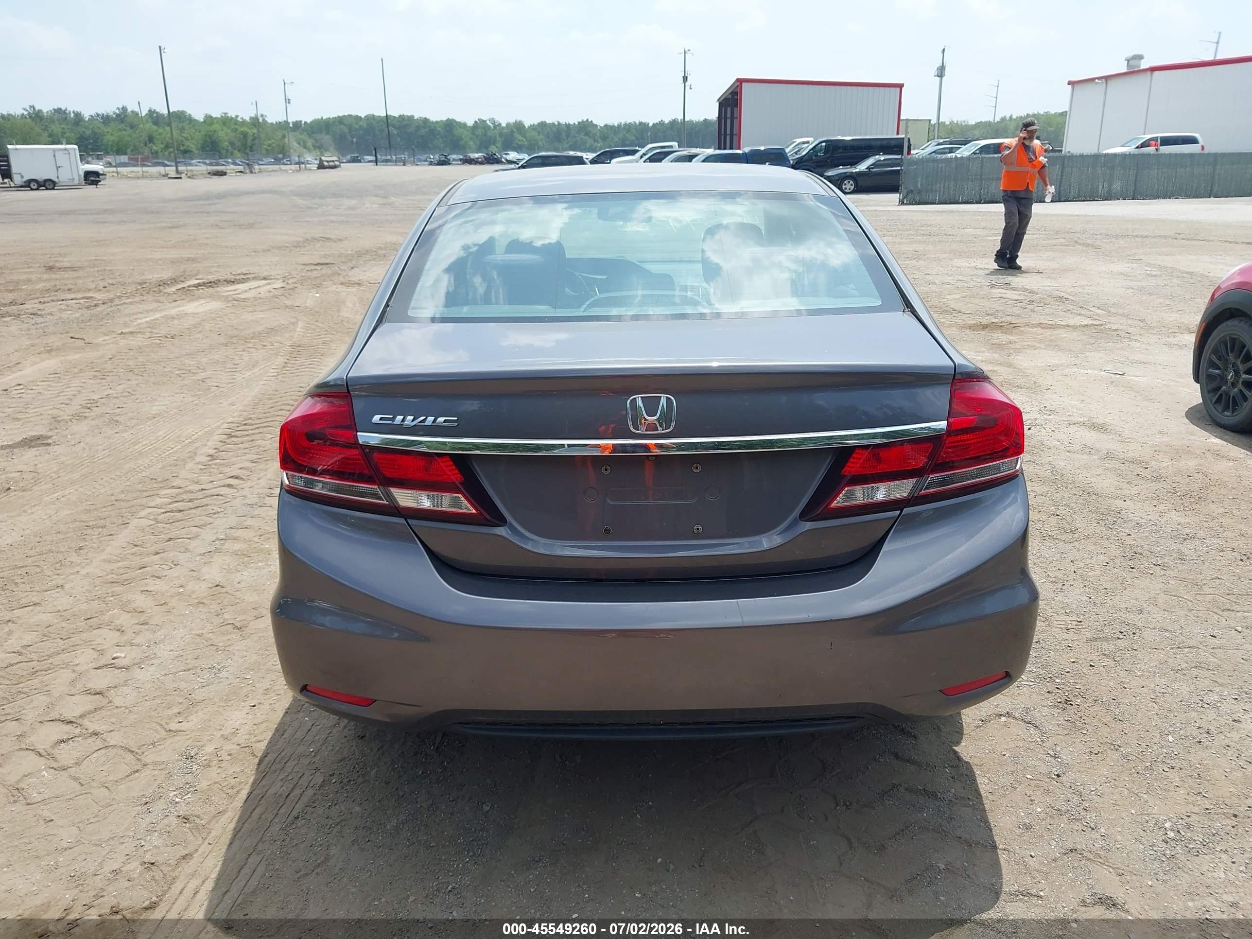 2015 Honda Civic Ex Gray vin: 19XFB2F85FE056464