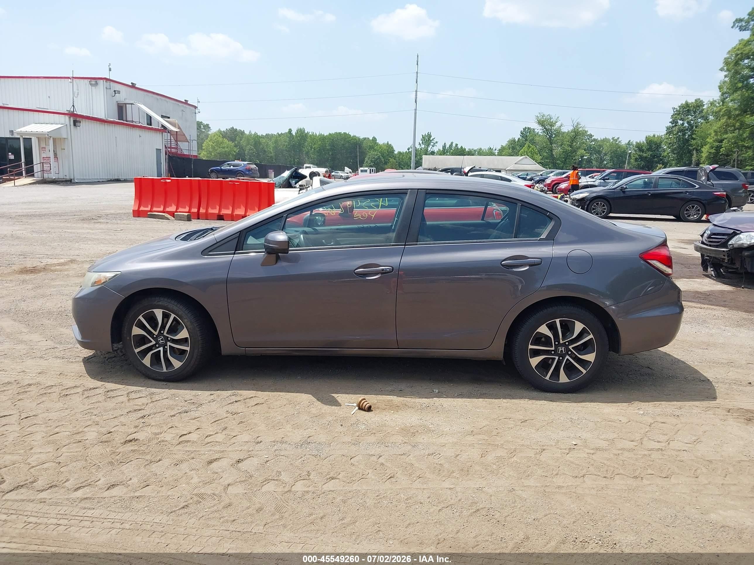 2015 Honda Civic Ex Gray vin: 19XFB2F85FE056464