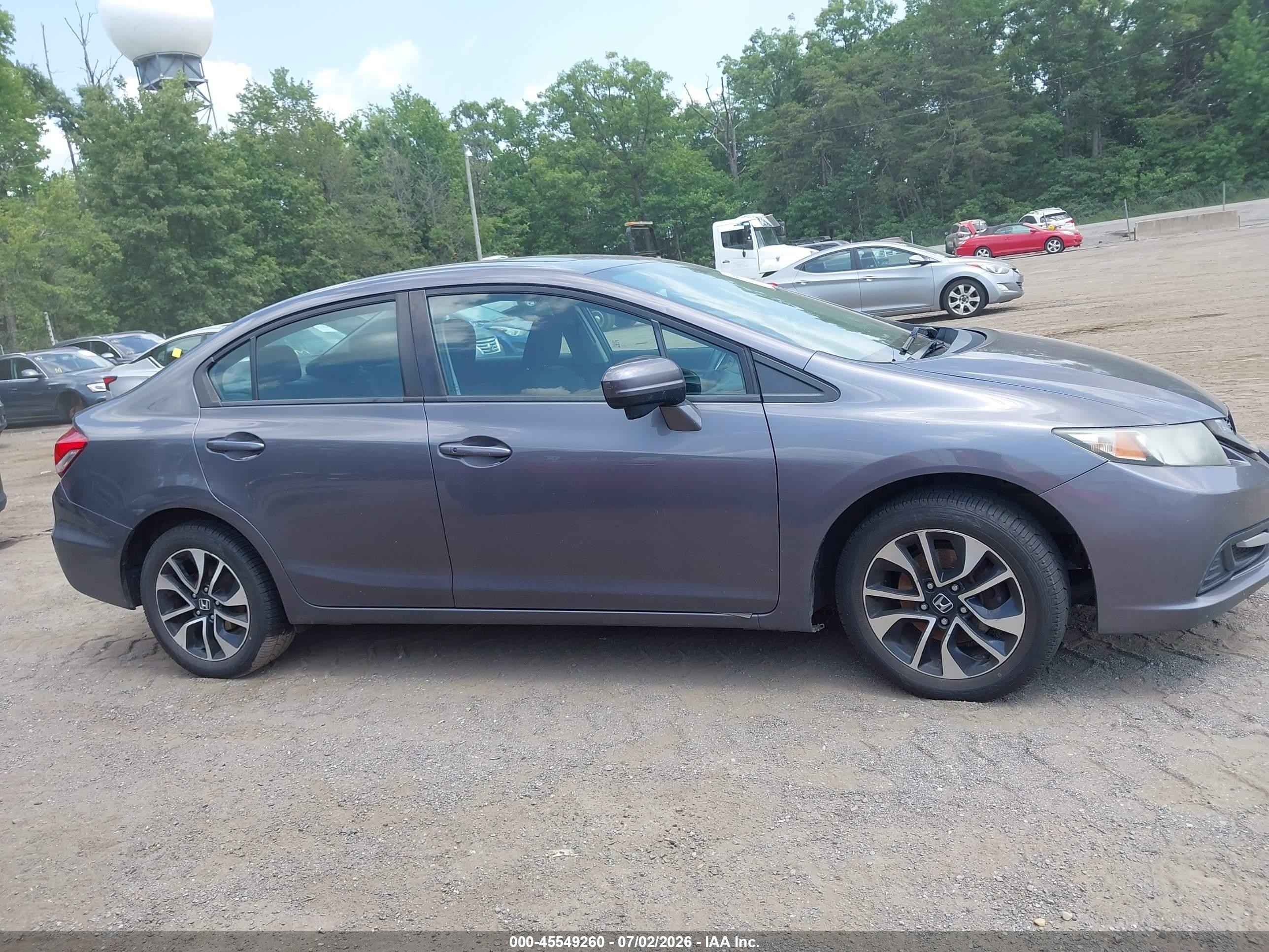 2015 Honda Civic Ex Gray vin: 19XFB2F85FE056464
