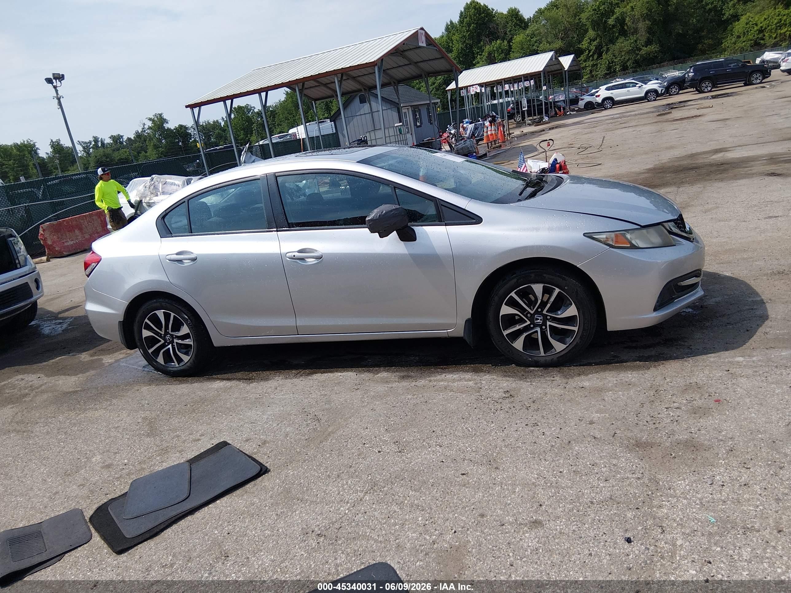 2015 Honda Civic Ex Silver vin: 19XFB2F85FE070106