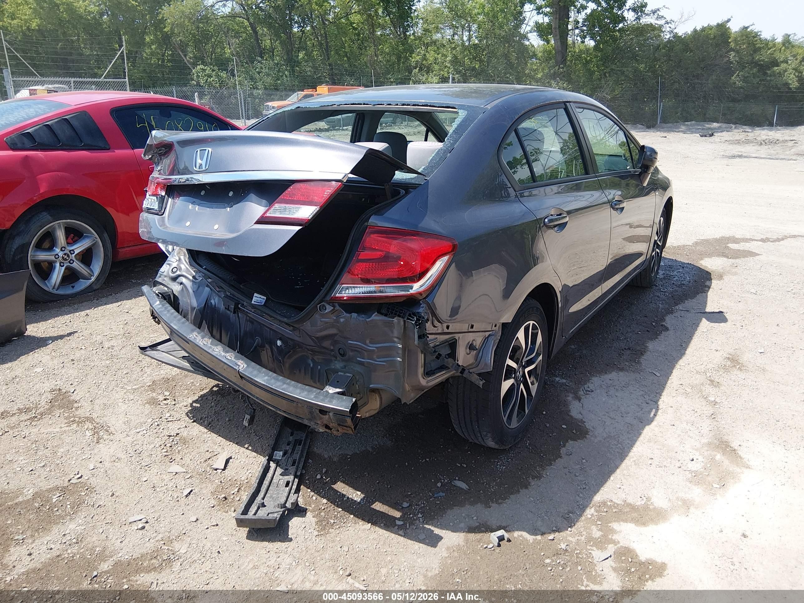 2015 Honda Civic Ex Gray vin: 19XFB2F85FE089691