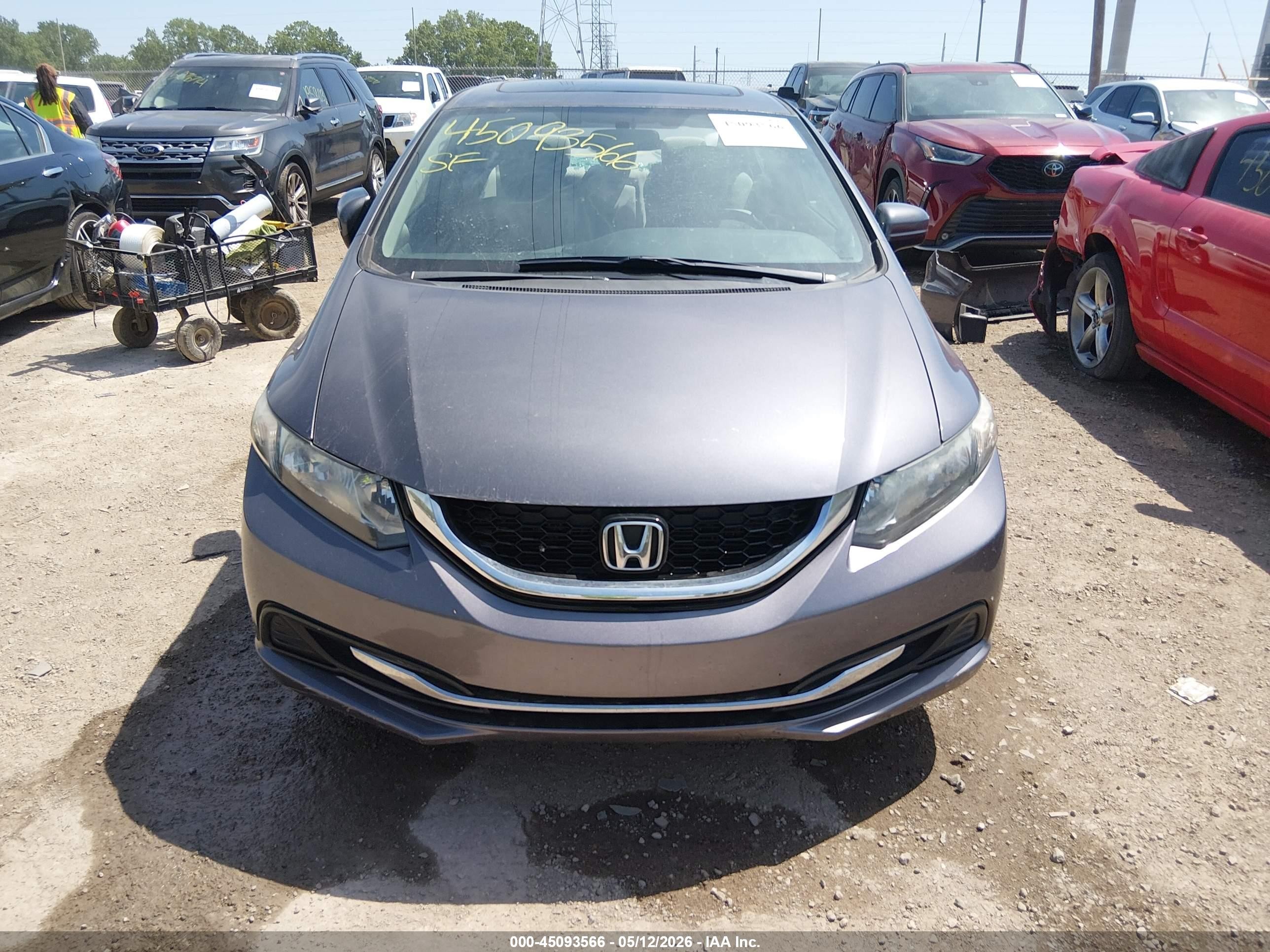 2015 Honda Civic Ex Gray vin: 19XFB2F85FE089691