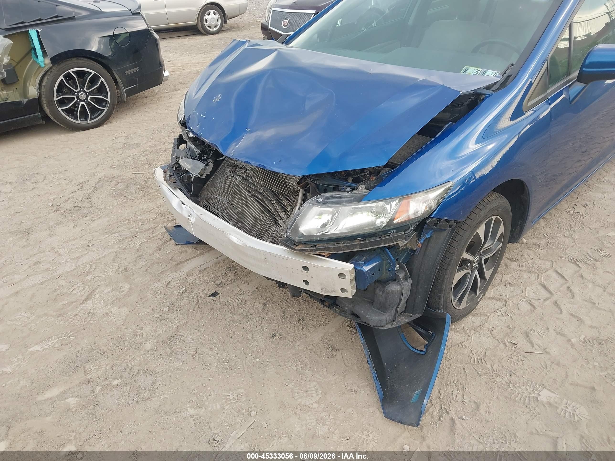 2015 Honda Civic Ex Blue vin: 19XFB2F85FE090548
