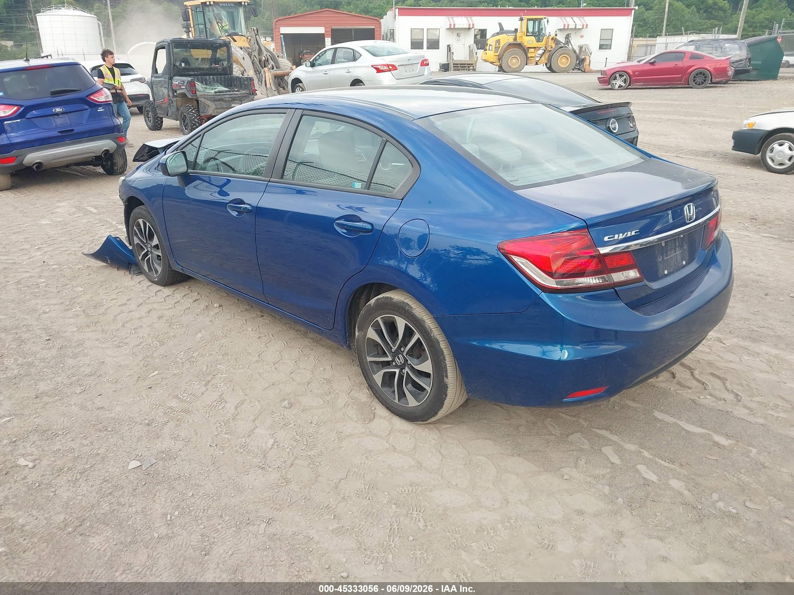 2015 Honda Civic Ex Blue vin: 19XFB2F85FE090548