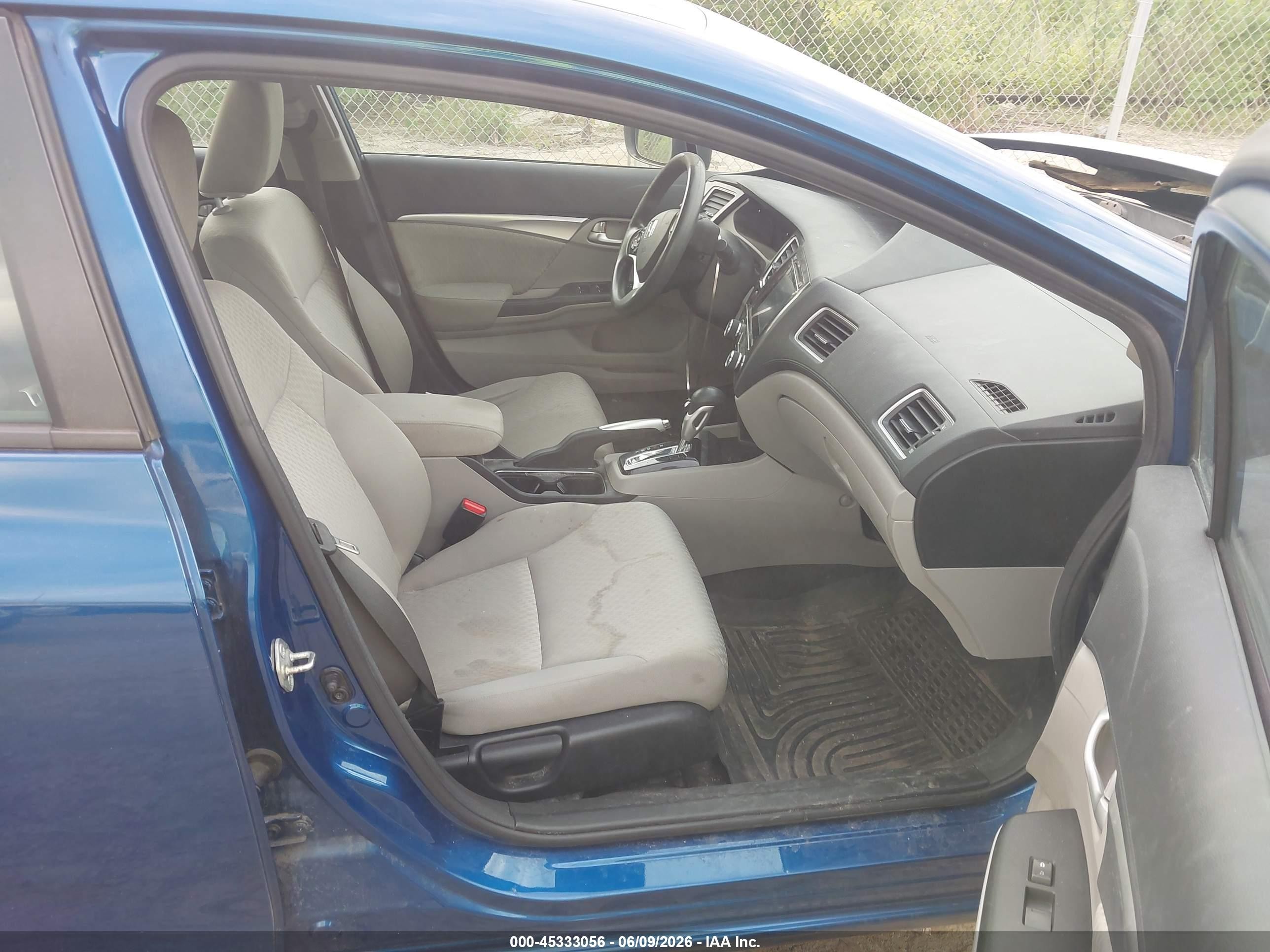 2015 Honda Civic Ex Blue vin: 19XFB2F85FE090548