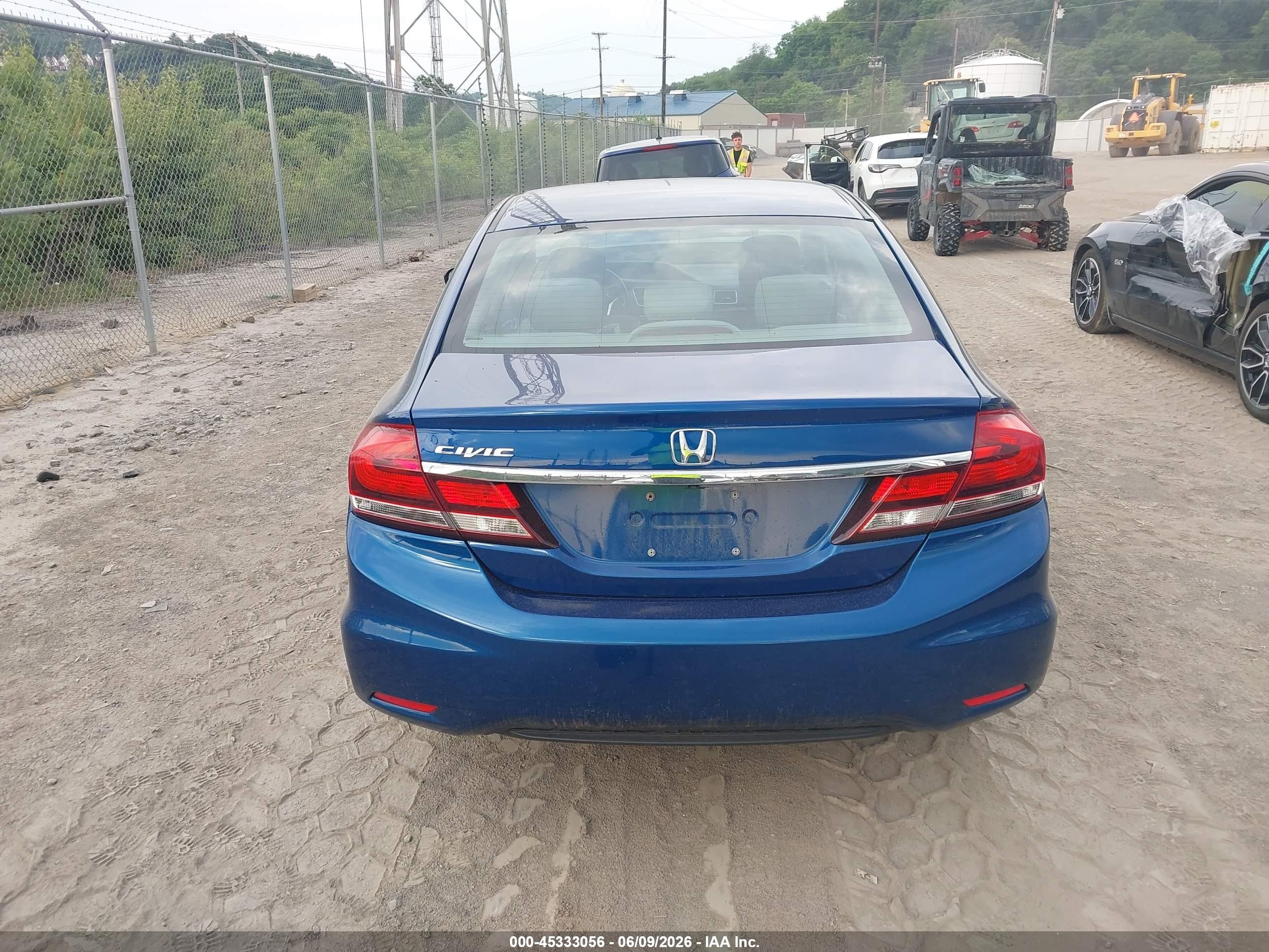 2015 Honda Civic Ex Blue vin: 19XFB2F85FE090548